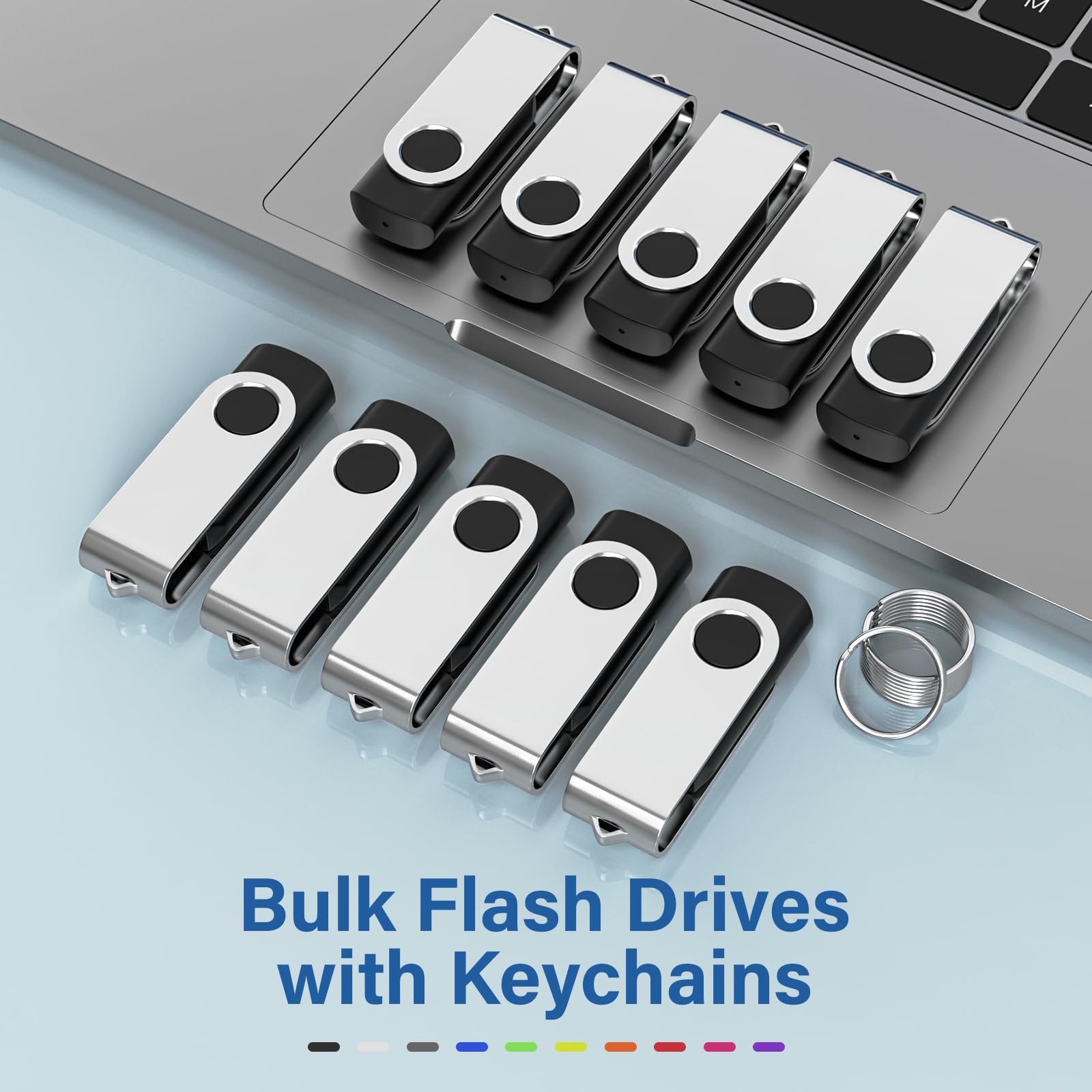 Pendrive 8GB 20 Pack, pamięć USB Wooolken 8 GB 2.0 (kolor czarny)