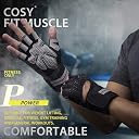 serveuttam Leosportz Workout Gloves with Wrist Support for Gym Workouts, Pull Ups, Cross Training, Weightlifting, Calisthenics, WOD- Silicone Padding - Great Hand Grip & No Calluses (Ash) gallery image
