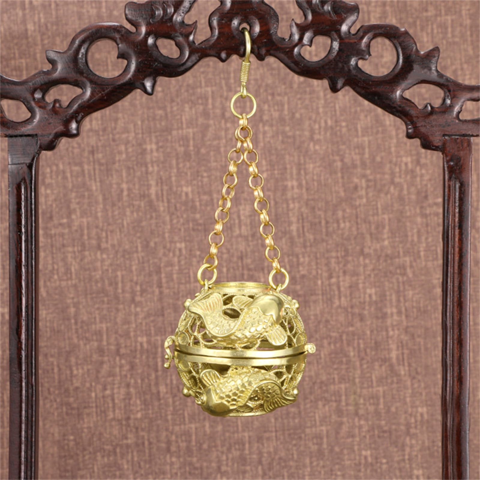 Diffusori di fragranze in Ottone Anticato for aromaterapia for Decorazioni for la casa, incensi Decorativi in ​​Ottone(C)