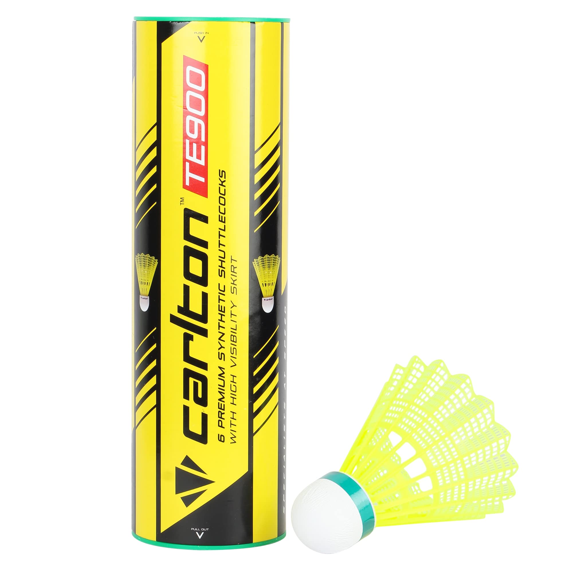 Carlton TE900 (6 in 1 Nylon Shuttlecock),Yellow Hybrid Cork (B0BHJFF3S1) Amazon Price History, Amazon Price Tracker