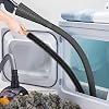 Sealegend 2 Pieces Dryer Vent Cleaner Kit, Dryer Lint Vacuum Attachment and Dryer Lint Screens Cleaner Brush,Flexible Lint Remover Hose Black