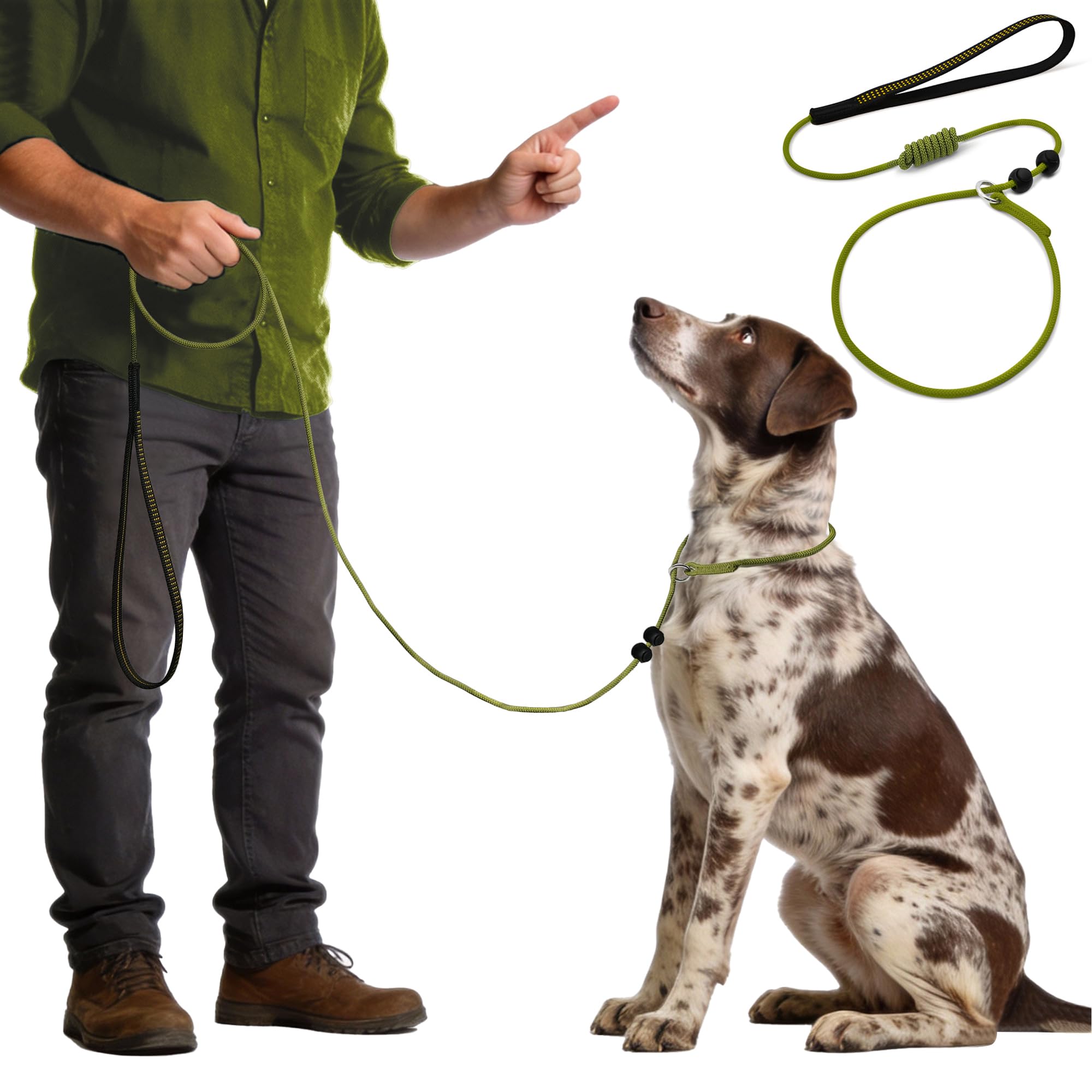 BeauGo| Slip Leads for Dogs| Dog Training Leash,Thin Rope specifically Designed for Dog Training and NGKC Competition,Sturdy and Durable,Ultimate