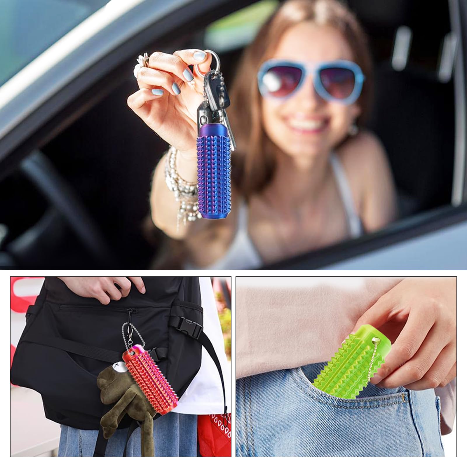 4 Pezzi Little Ouchies Giocattolo Sensoriale Antistress – Fidget Tascabile Con Spuntoni Per Adulti E Ragazzi, Stimolatore Tattile Per Ansia - 3