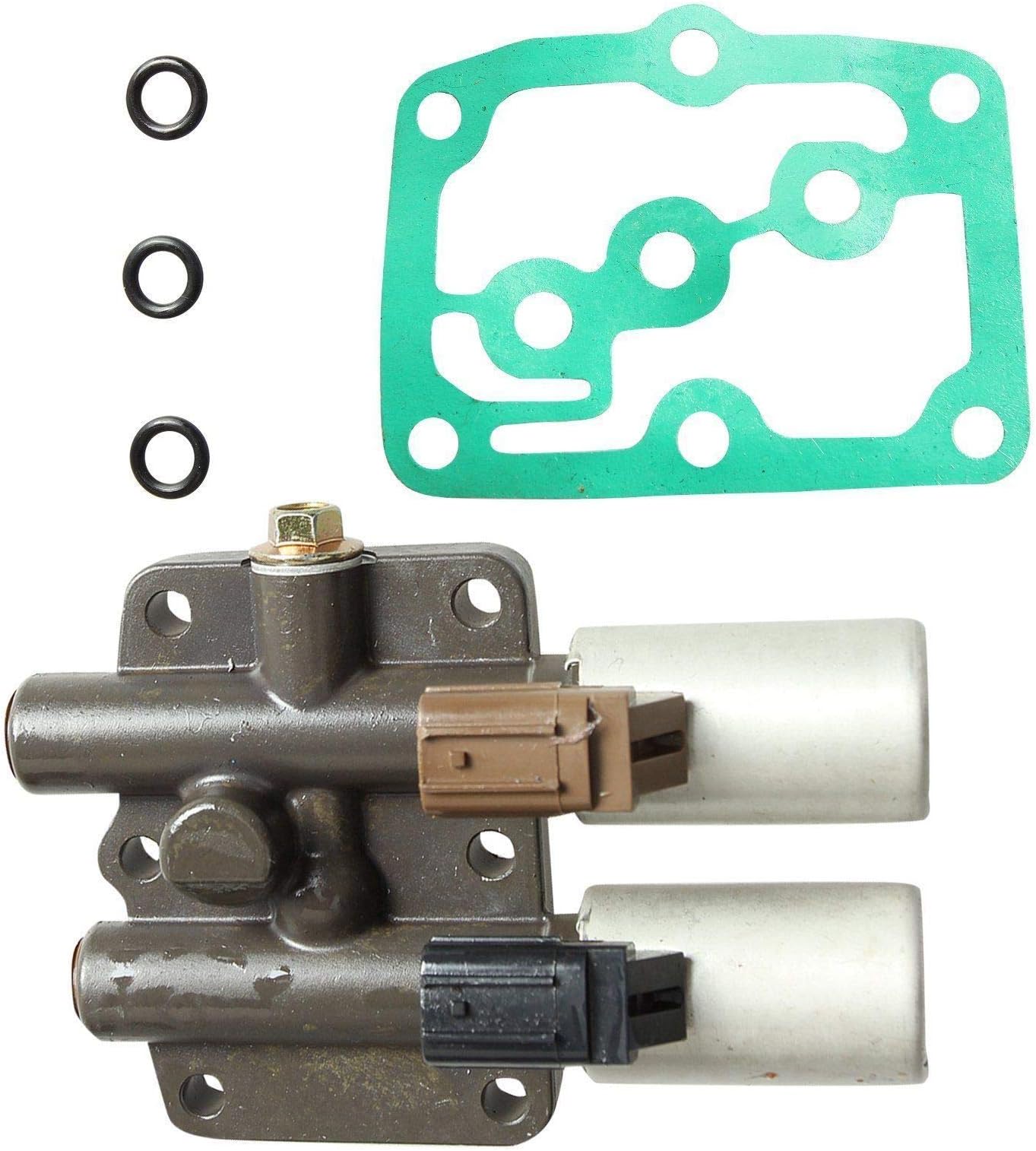 Transmission Dual Linear Shift Solenoid Gasket Compatible with Honda Acura Accord Pilot Prelude Odyssey CL TL MDX Replaces OE# ‎28250-P6H-024