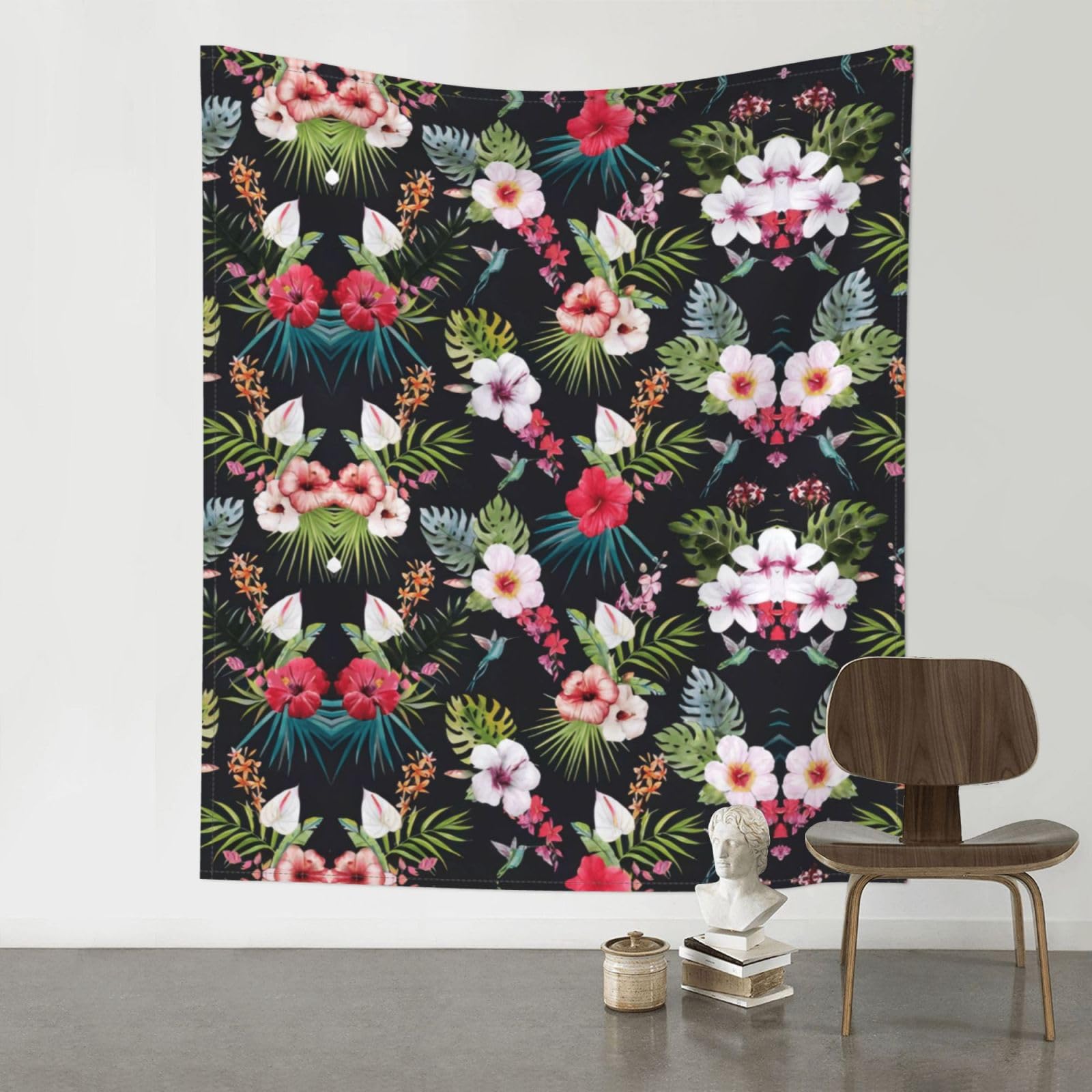 YYHWHJDE Floral Prints 60x51in Wall Tapestry – Elevate Your Space with a Versatile & Cozy Throw Blanket for Dorms, Beach & Home