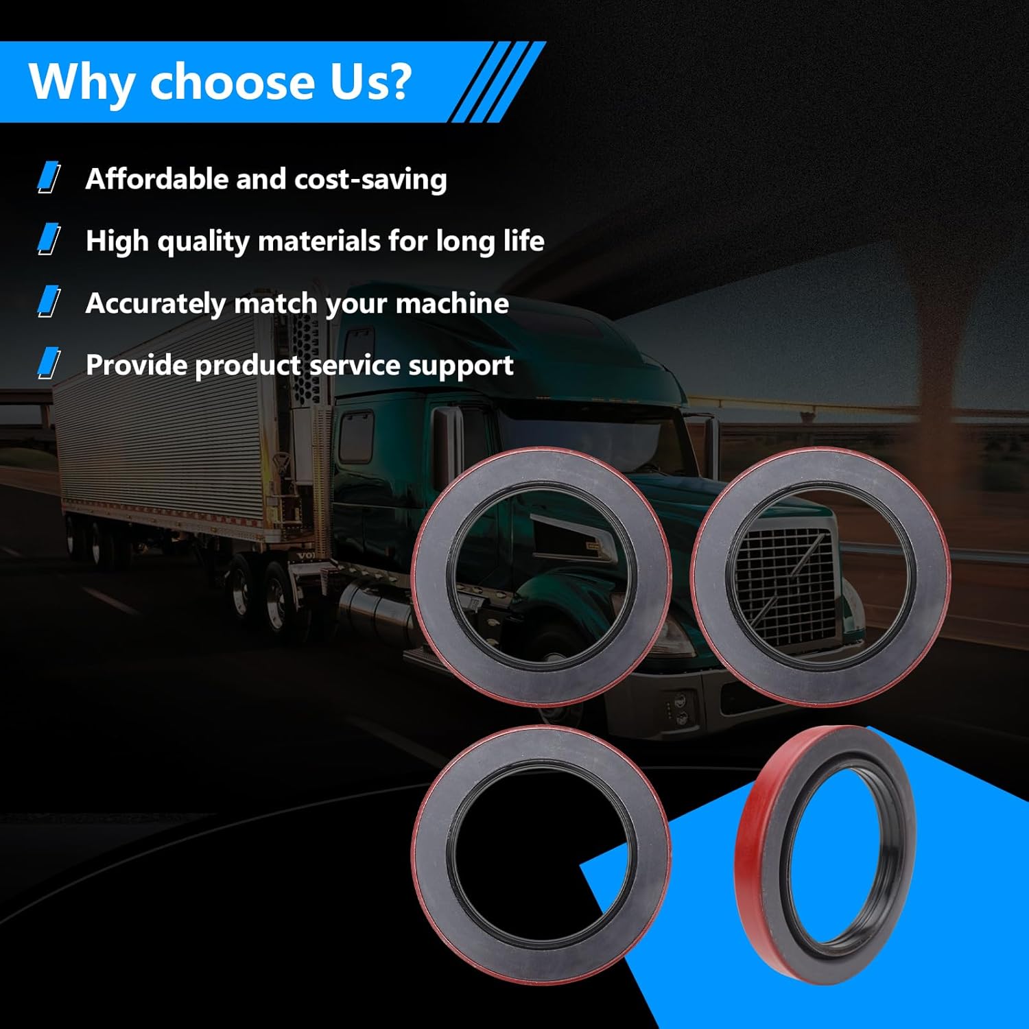 4PCS Oil Seal 010-056-00 Compatible with Dexter 10K 12K 15K trailer axles,for AL-KO 10K-16K axles,ID 3.125" x OD 4.50", Replace 568217 091023