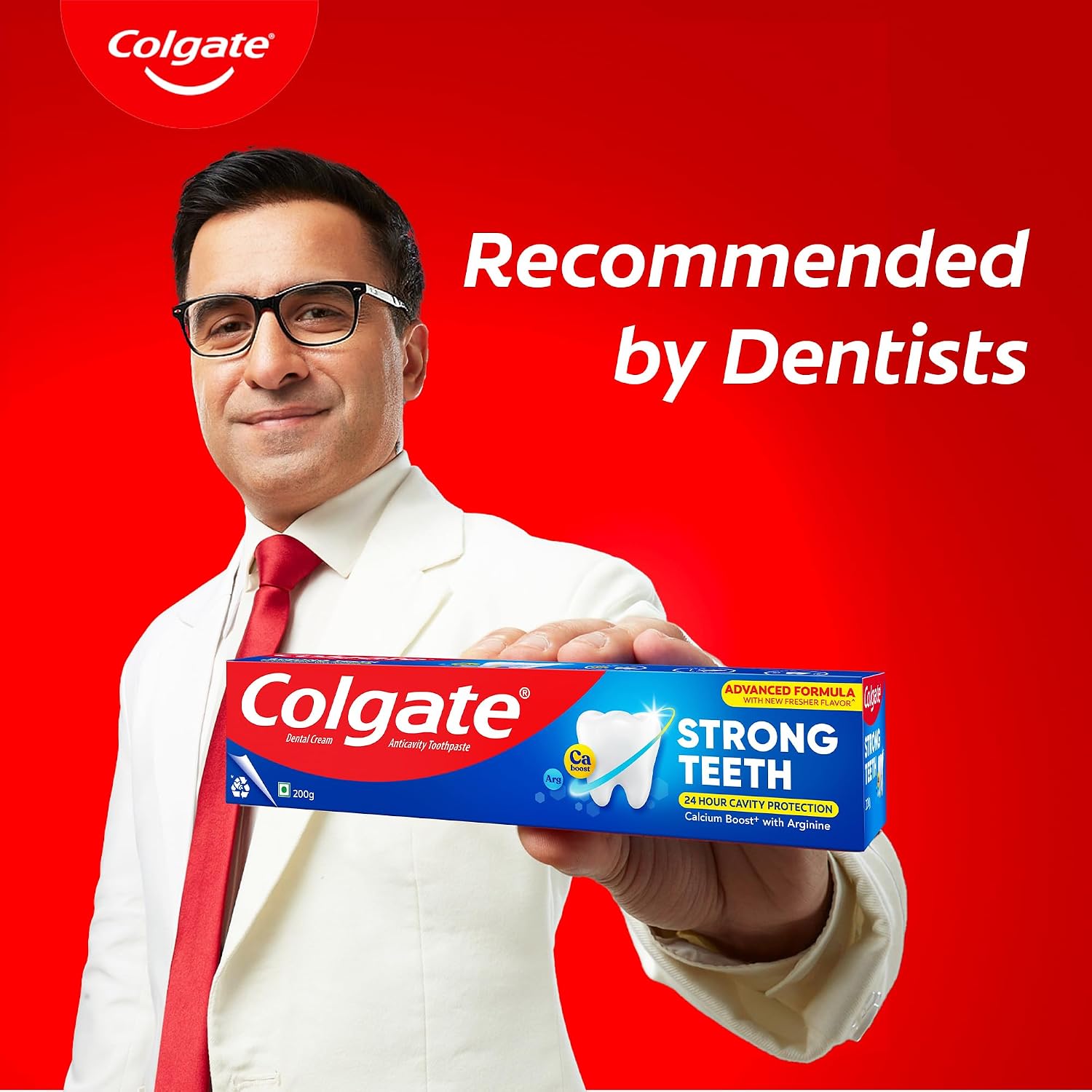 Colgate Strong, 700G, India S No1 Brand, Calcium-Boost TFor 2X Stronger, Whitens, Fresh Breath & Prevents Cavities (Combo Pack Offer)..(24.6) image 3