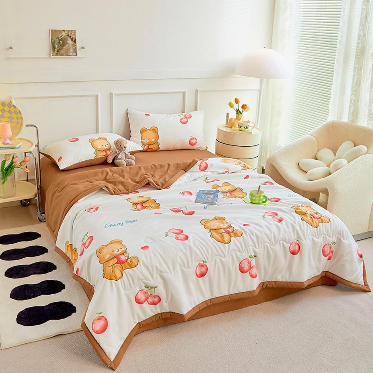 KIJyfgTR Summer Cooling Duvet All-Season Microfibre Quilted Bedspread And Decorative Blanket (duvet Only)