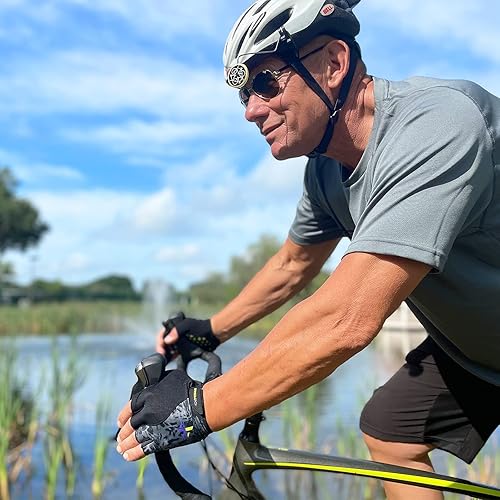 Miniatura 5 de Extremus Antero Cycling Gloves Bike Gloves Half Finger Biking Gloves for Men Women with Anti-Slip Shock-Absorbing Pad, Breathable Bicycle Gloves