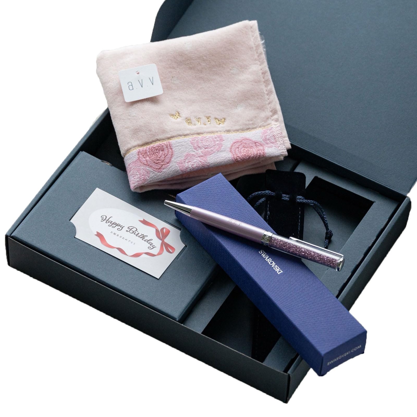 【はる】タオルウォーマー　スワロフスキーセット Amazon | 【THE WOW限定】スワロフスキーボールペン & a.v.vタオル