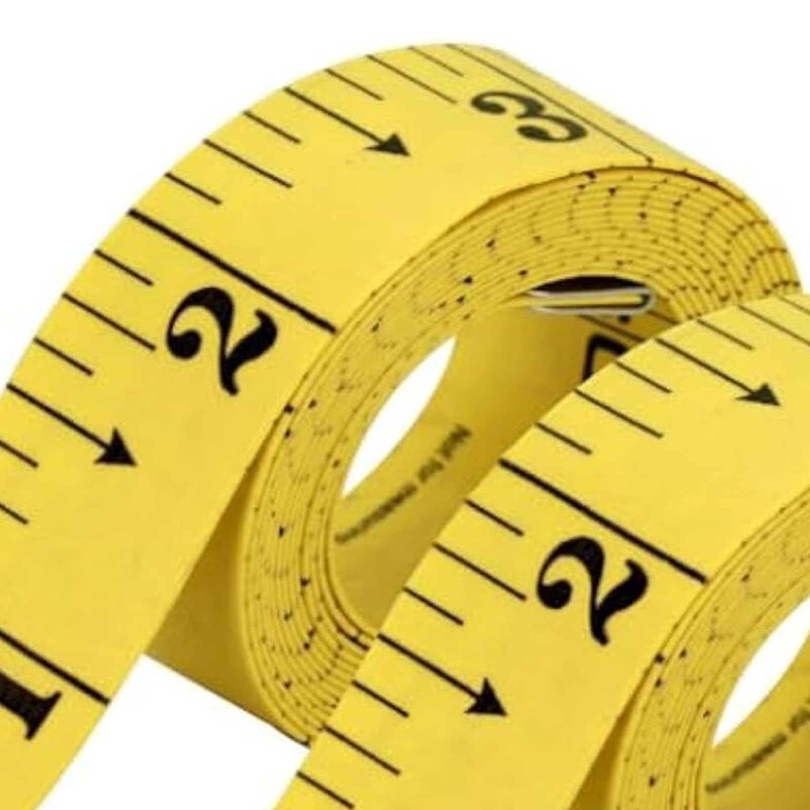 Tape Measure for Body - 2 Pack (1.5M) Double Scale Sewing Measuring Tape for Tailors - Portable Fabric Tape Measure in Yellow - Image 4