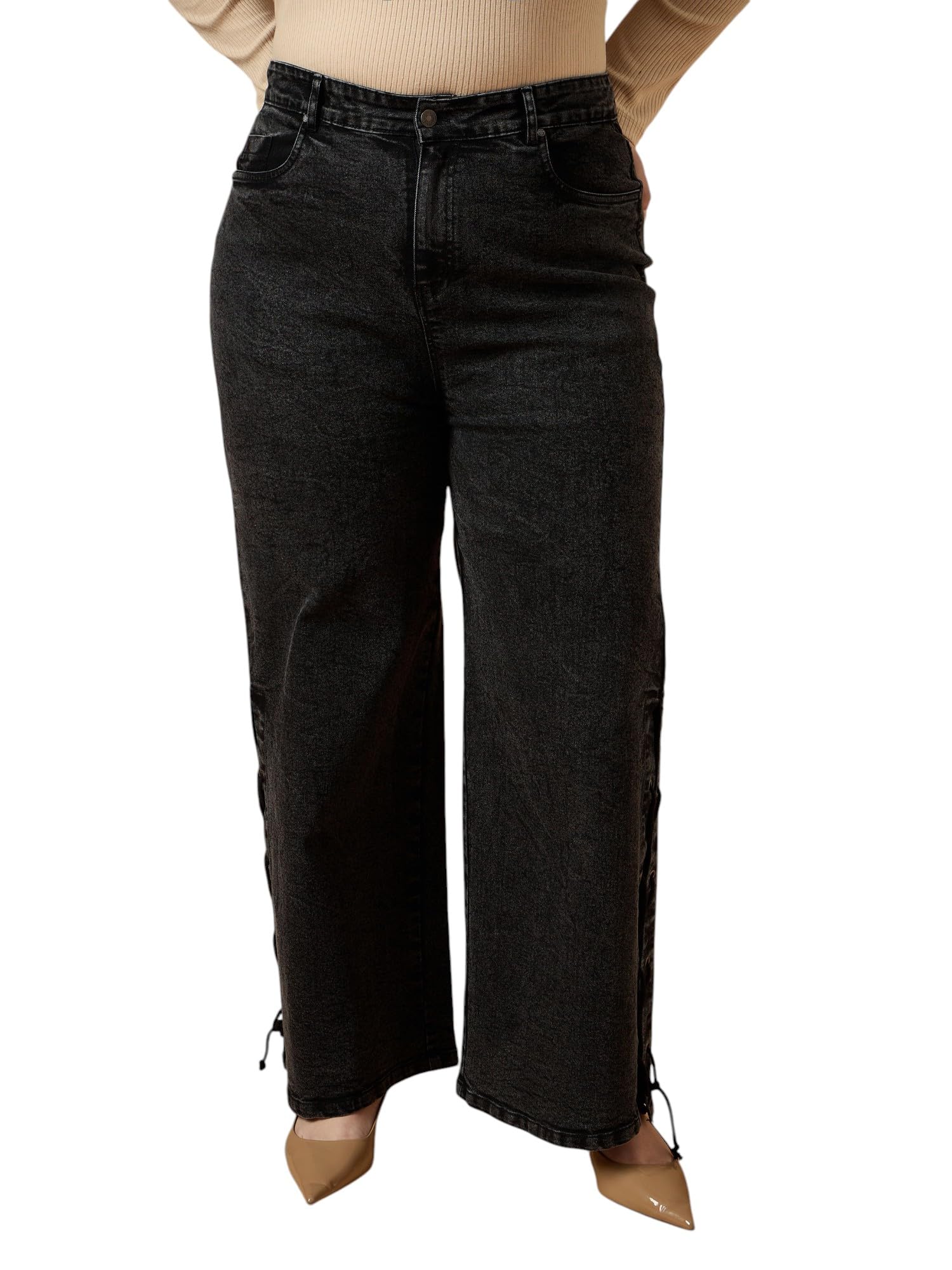 sassafras curve Women Straight Fit Jeans-picture-10