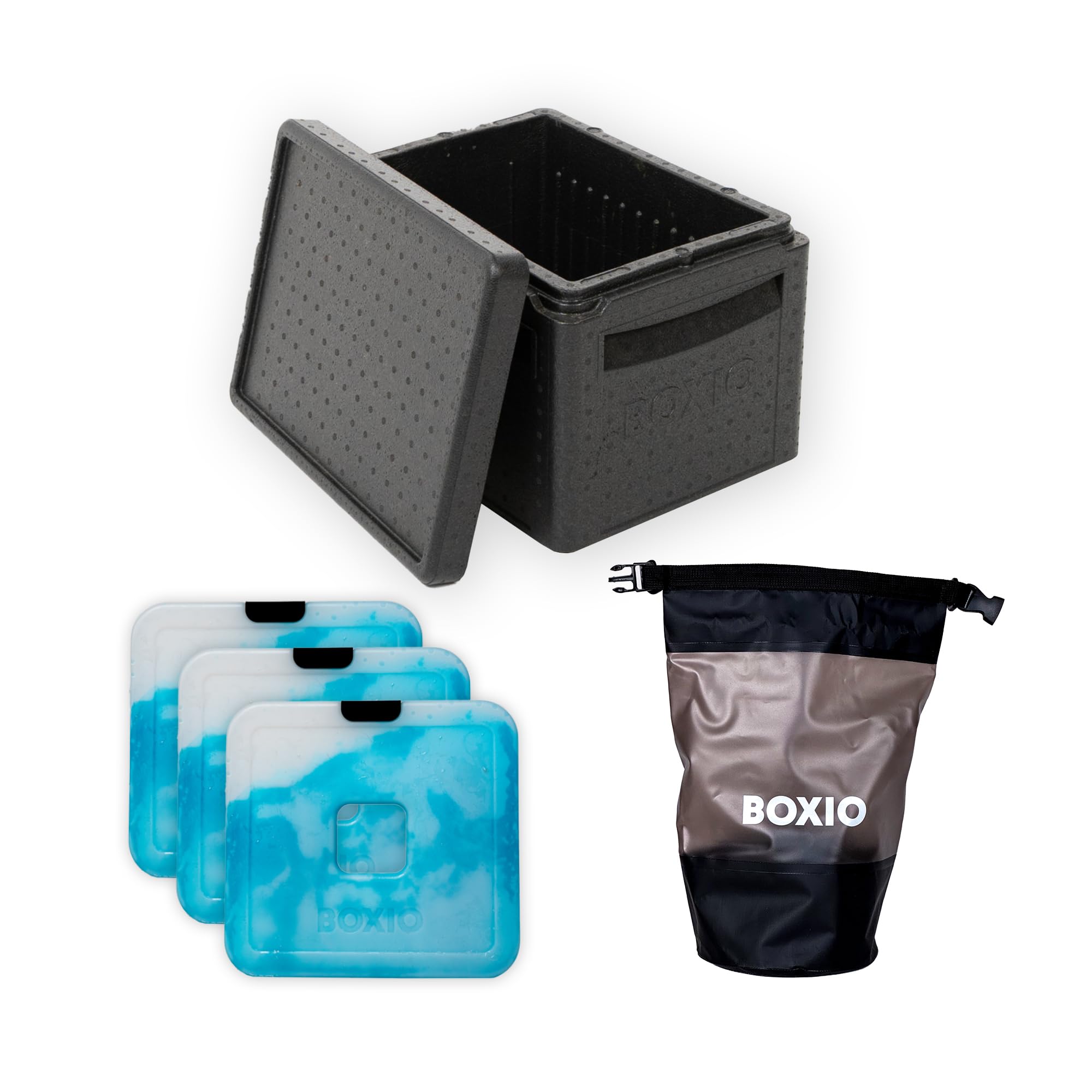 BOXIO - COOL: Kühlbox für Camping ohne Strom - Perfekte Kühltruhe mit unterschiedlichen Temperaturzonen Dank den BOXIO Kühlakkus - Thermobox für optimale Kühlung & Warmhaltung
