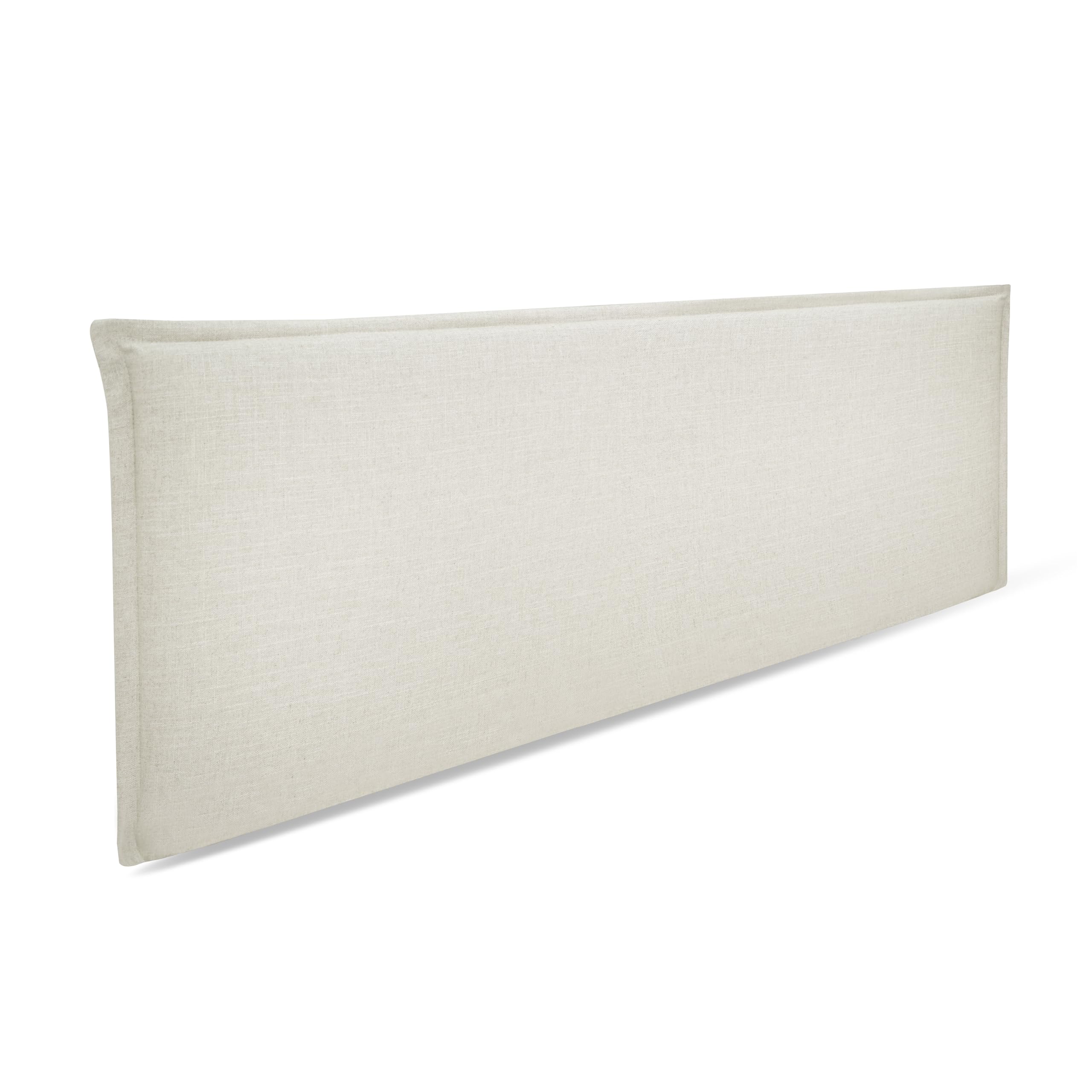 Win Rest Cabecero de Cama Oasis Tapizado Lino Tela Antimanchas, Fibras Naturales, Tacto Fresco, Moderno y Elegante, Color Lino Blanco, Cabecero 160X60 cm (Cama 150)