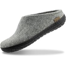Glerups 100% quality wool mix Slipper with rubber sole - Unisex Slip-on