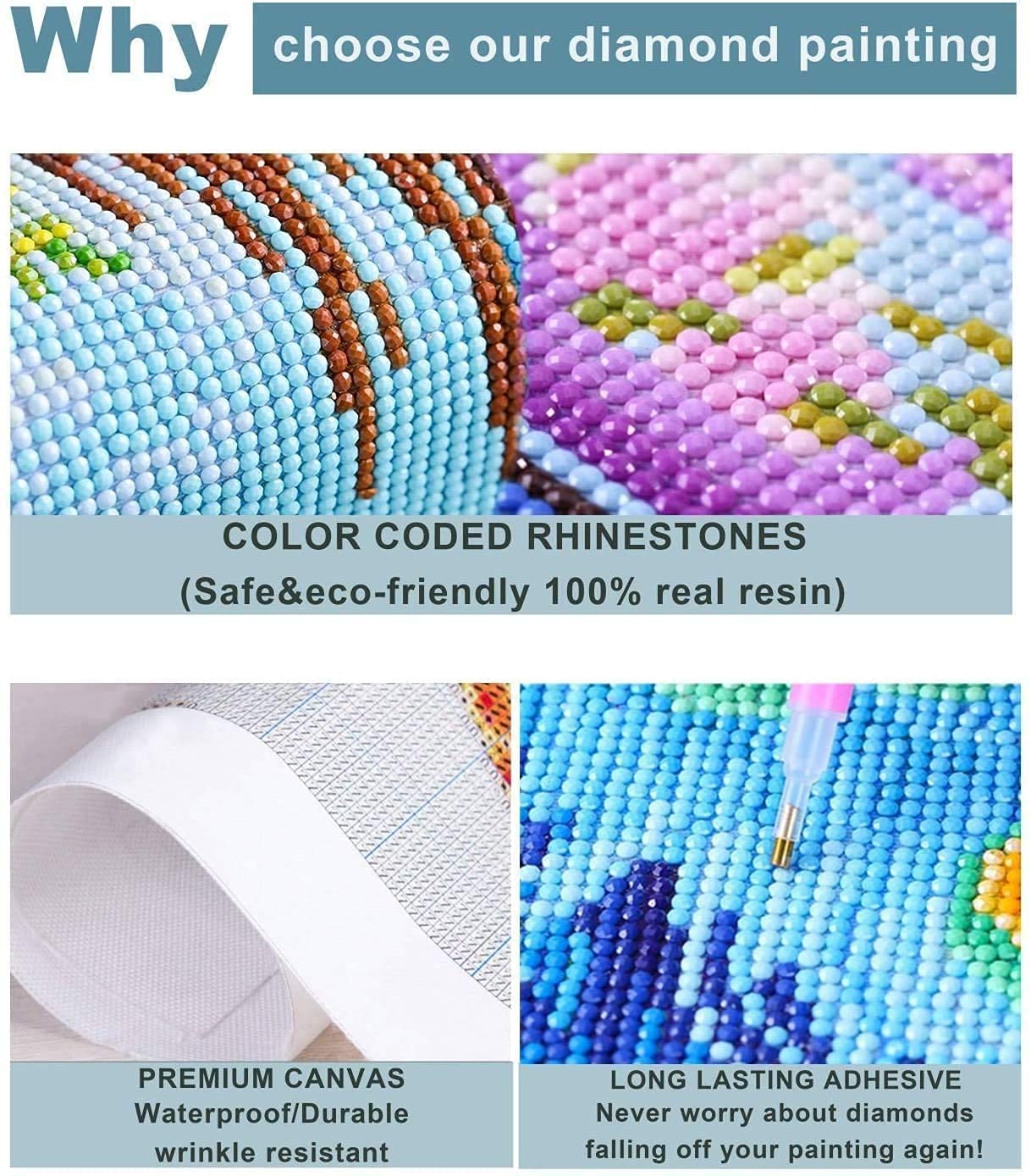 5D Diamond Painting Kit - Native American Woman & Wolf Design 11.8x15.8 Inch Full Round Drill