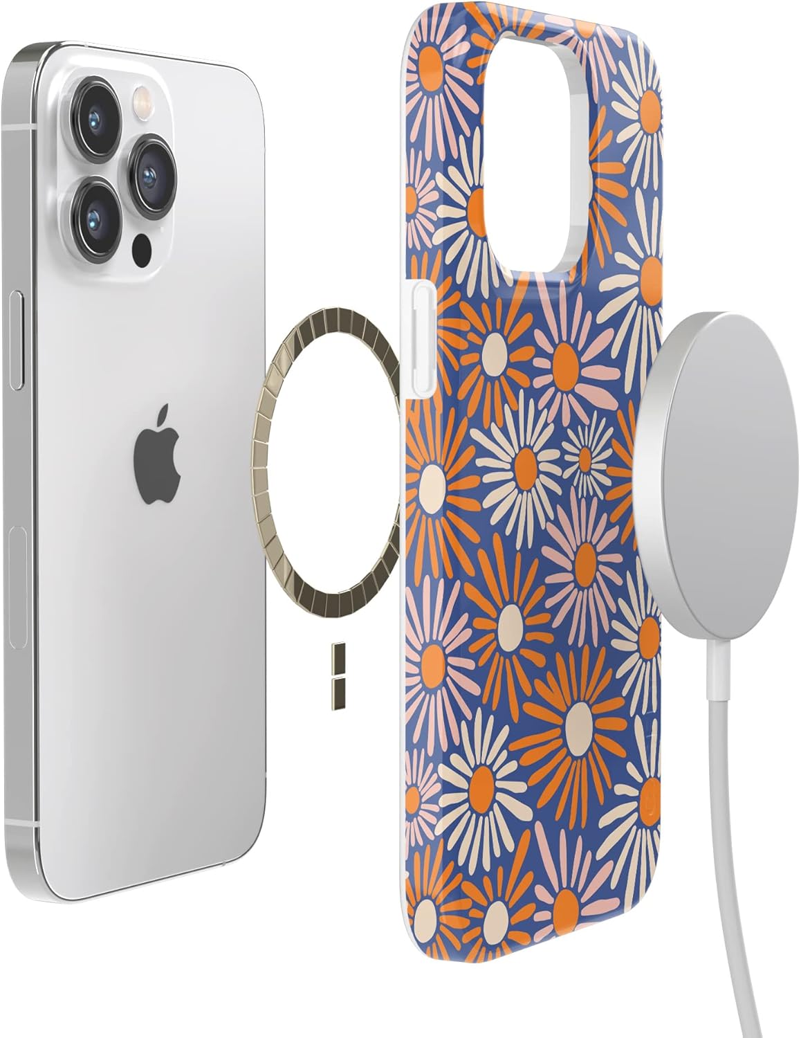 Casely iPhone 14 Pro Max Case | Spring Forward | Daisy Floral | Compatible with MagSafe | Classic Ultra Slim Design
