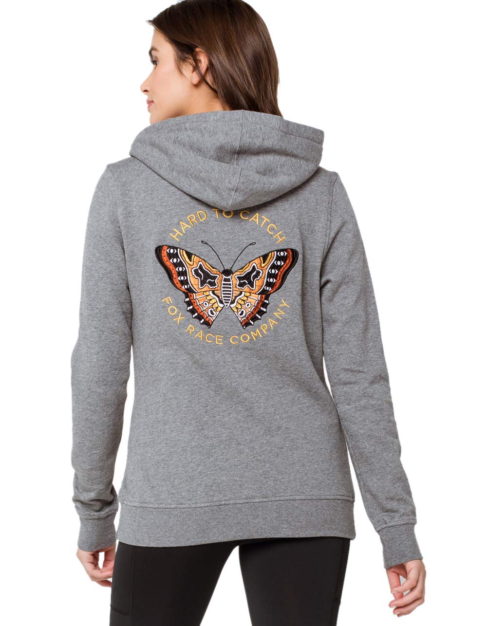 Fleece Fox Racing Flutter Pullover chaud en molleton gris chiné - 4