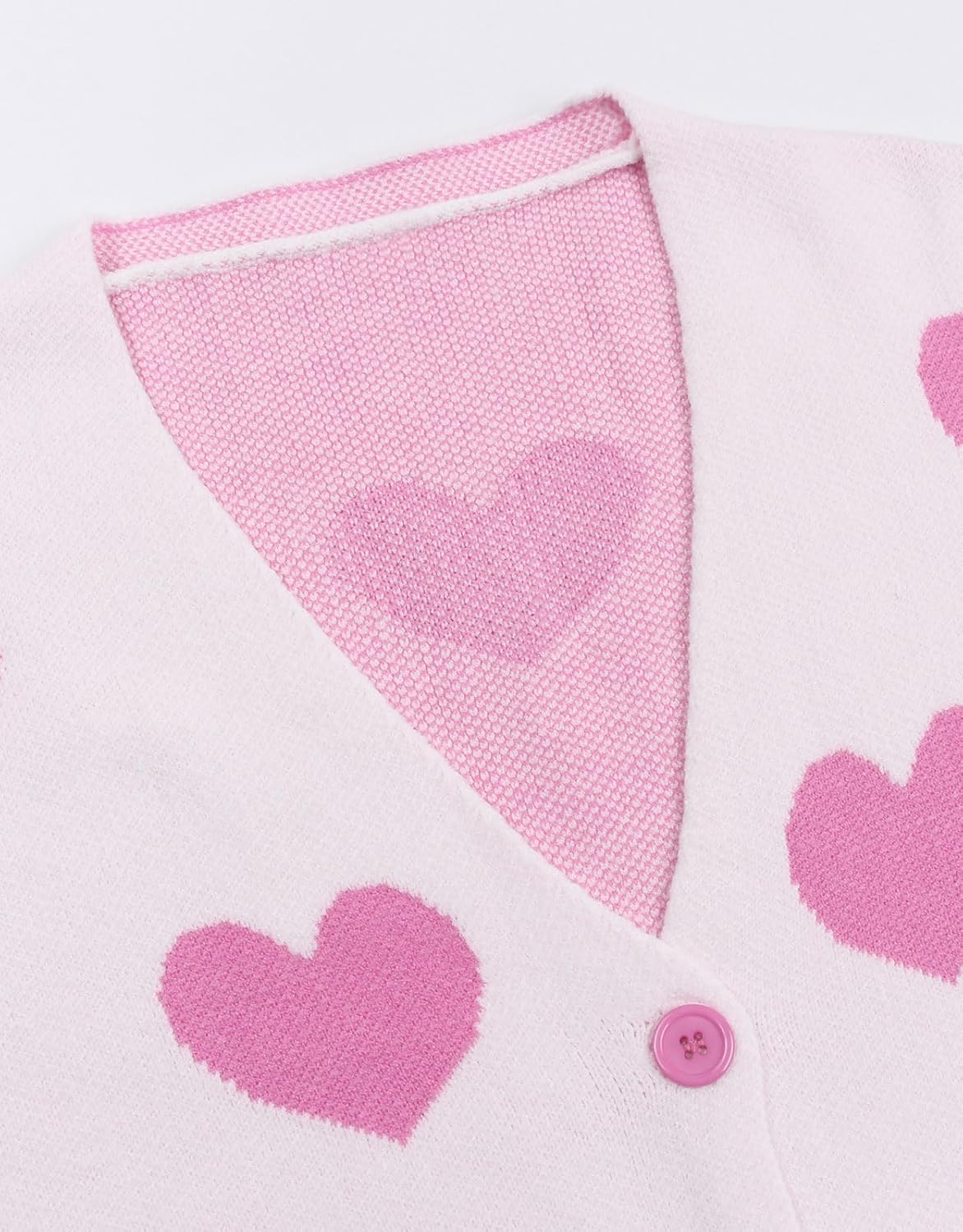 Womens Halloween Long Sleeve Open Front Cardigan Casual Loose Cute Heart Knit Cardigans - Image 4