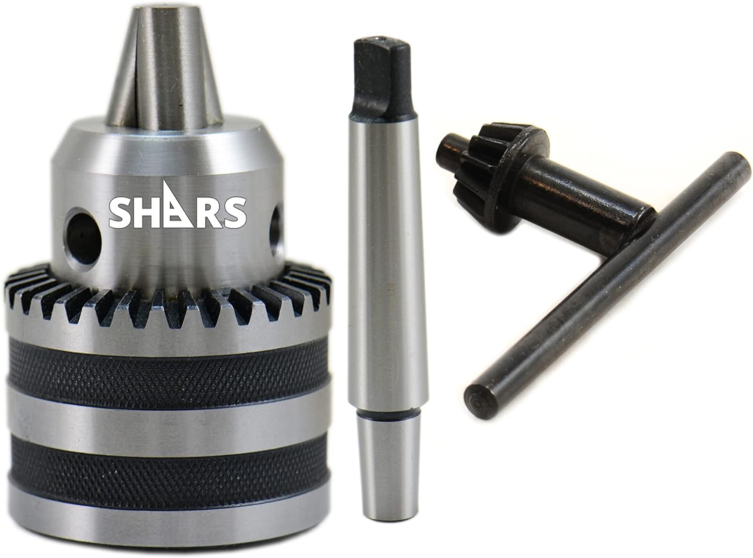 Shars 1/8"5/8" JT3 Heavy Duty Keyed Drill Chuck & MT3 Arbor Shank 202