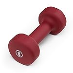 Marcy Neoprene Dumbbell, Single Piece, 8-lb, Burgundy