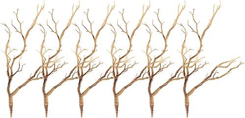 Miniatura 8 de Sigdio Ramas de árbol artificiales, arte oscuridad, cuernos de bruja, ramitas de plástico seco para Navidad, bodas, fiestas, decoración del hogar y