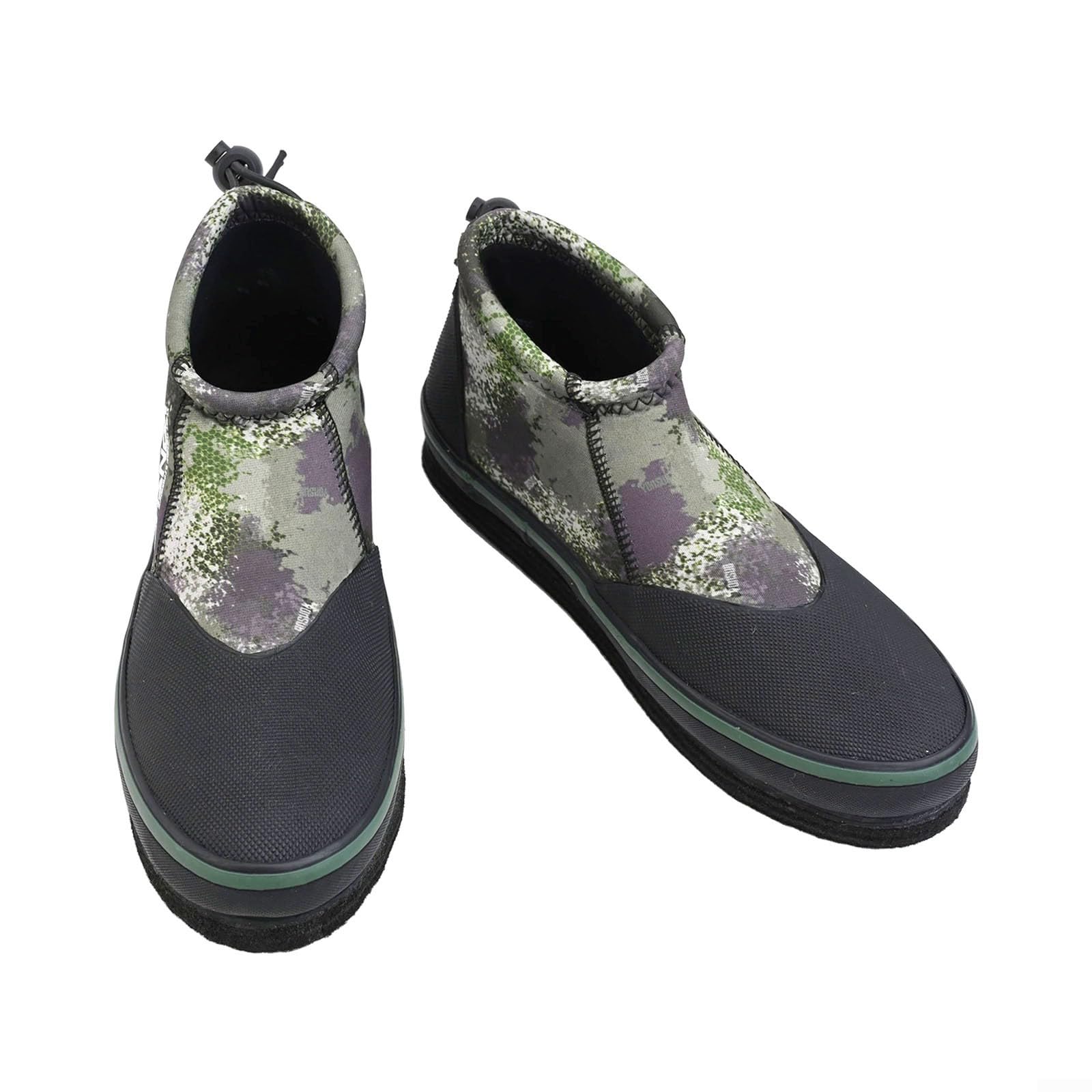 Uomini Donne 5mm Neoprene Stivali Da Pesca Fondo Feltro Scarpe Da Roccia Antiscivolo Attrezzatura Da Guadare per Fiume Fango Spiaggia Caccia Attività Al