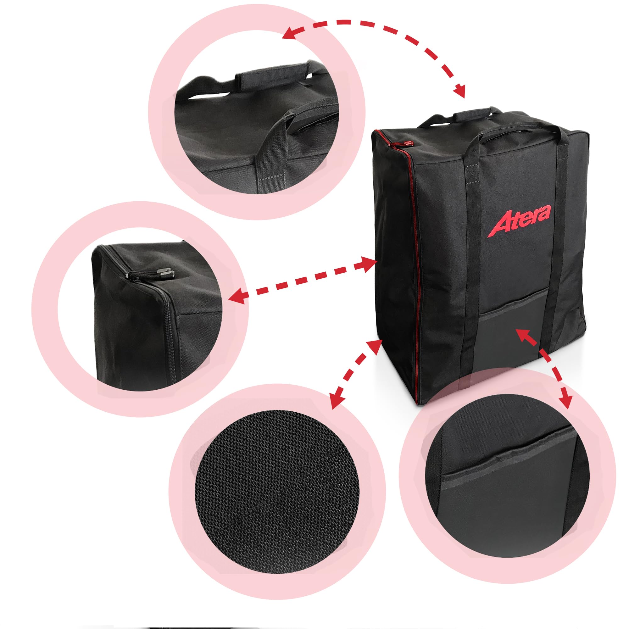 ATERA 022783 Lenkertasche für Scooter und Fahrräder mit Handgriff Polyester 1.76kg