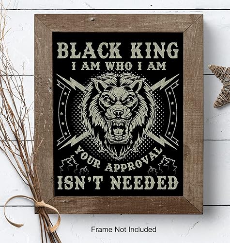Miniatura 8 de Black African American Wall Art for Men - Afro Home Decor - Black Power - Black Culture - Black Lives Matter - Black History - Black Pride - Gifts