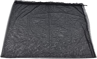 Marooma Fine Garden Netting, 4.9x3.3ft Garden Plant Cover, Drawstring Reusable Plant Netting Bag, Tree Vegetable Mesh Netting, Fruit Greenhouse Row Netting for Garden.(Black)