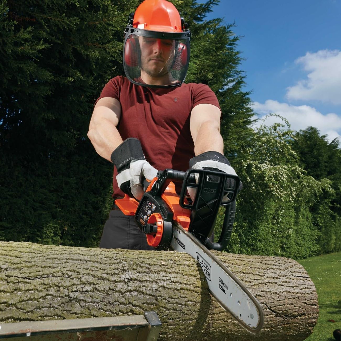 BLACK+DECKER GKC3630L20 Motosierra a batería 36V 2.0Ah Litio longitud de espada de 30 cm