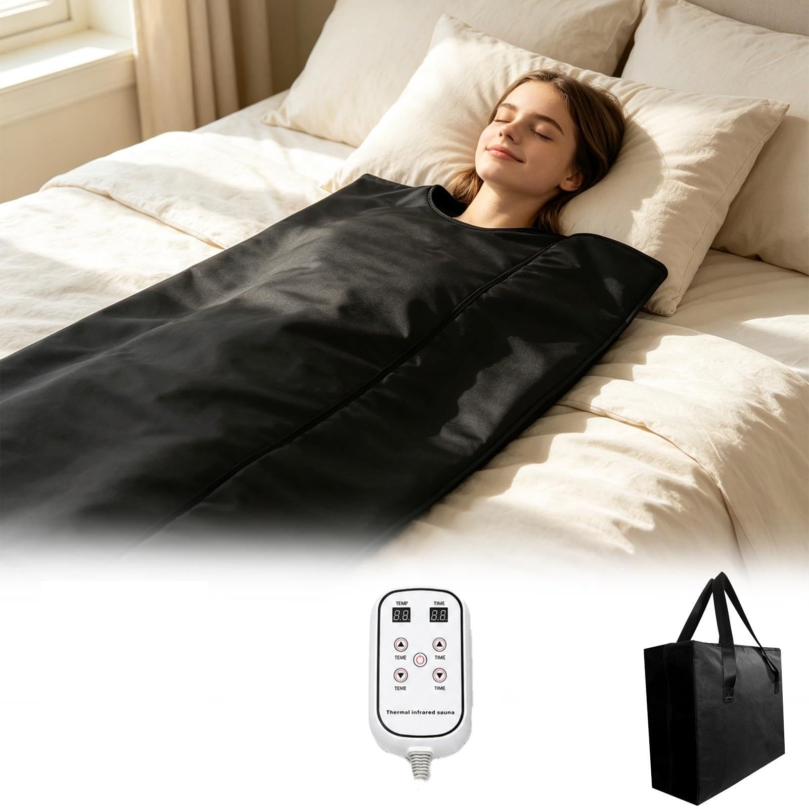 Manta de Sauna portátil con Control Remoto – Calor