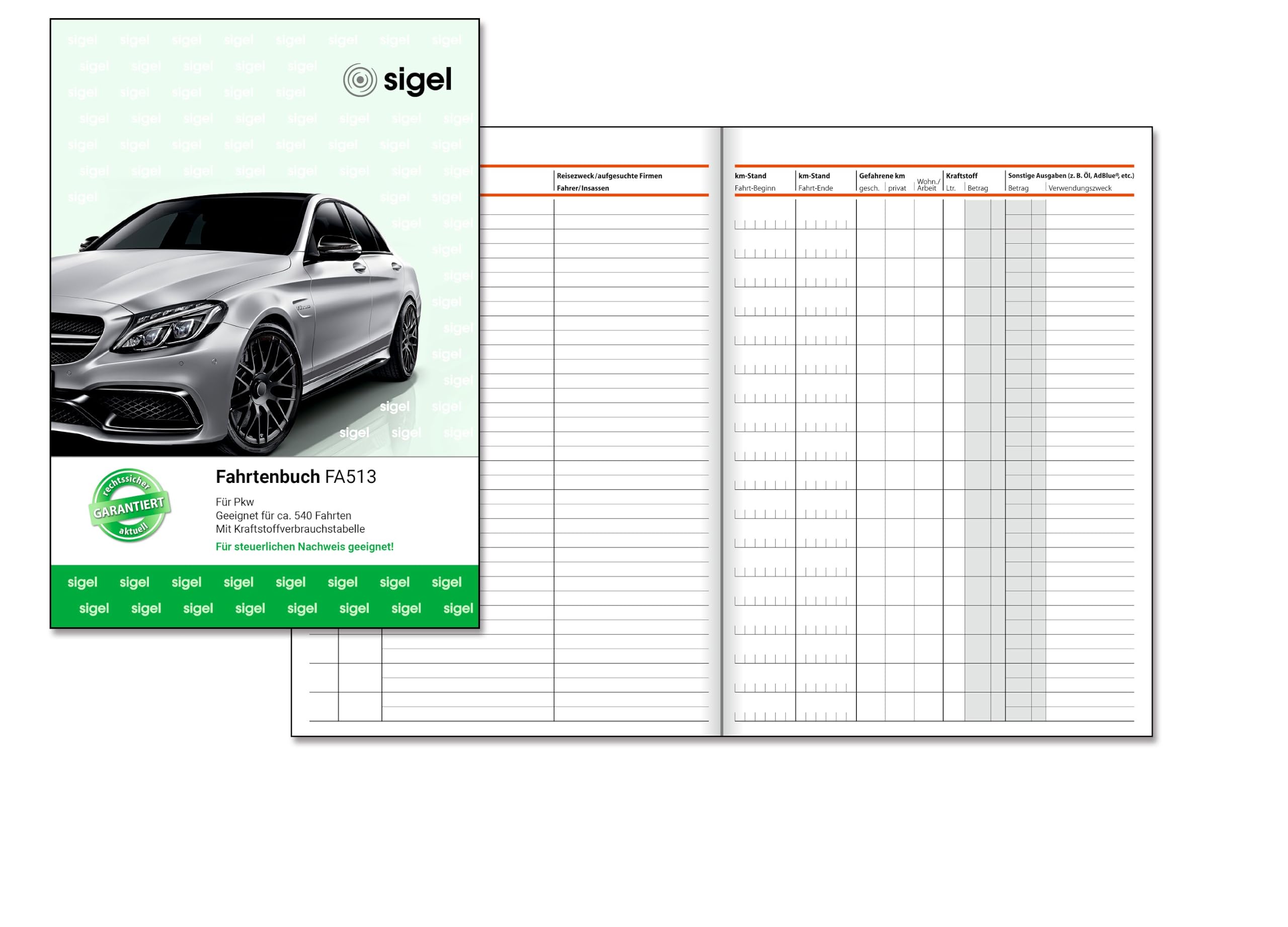Sigel FA513 Car Trip Book, A5, 32 Pages