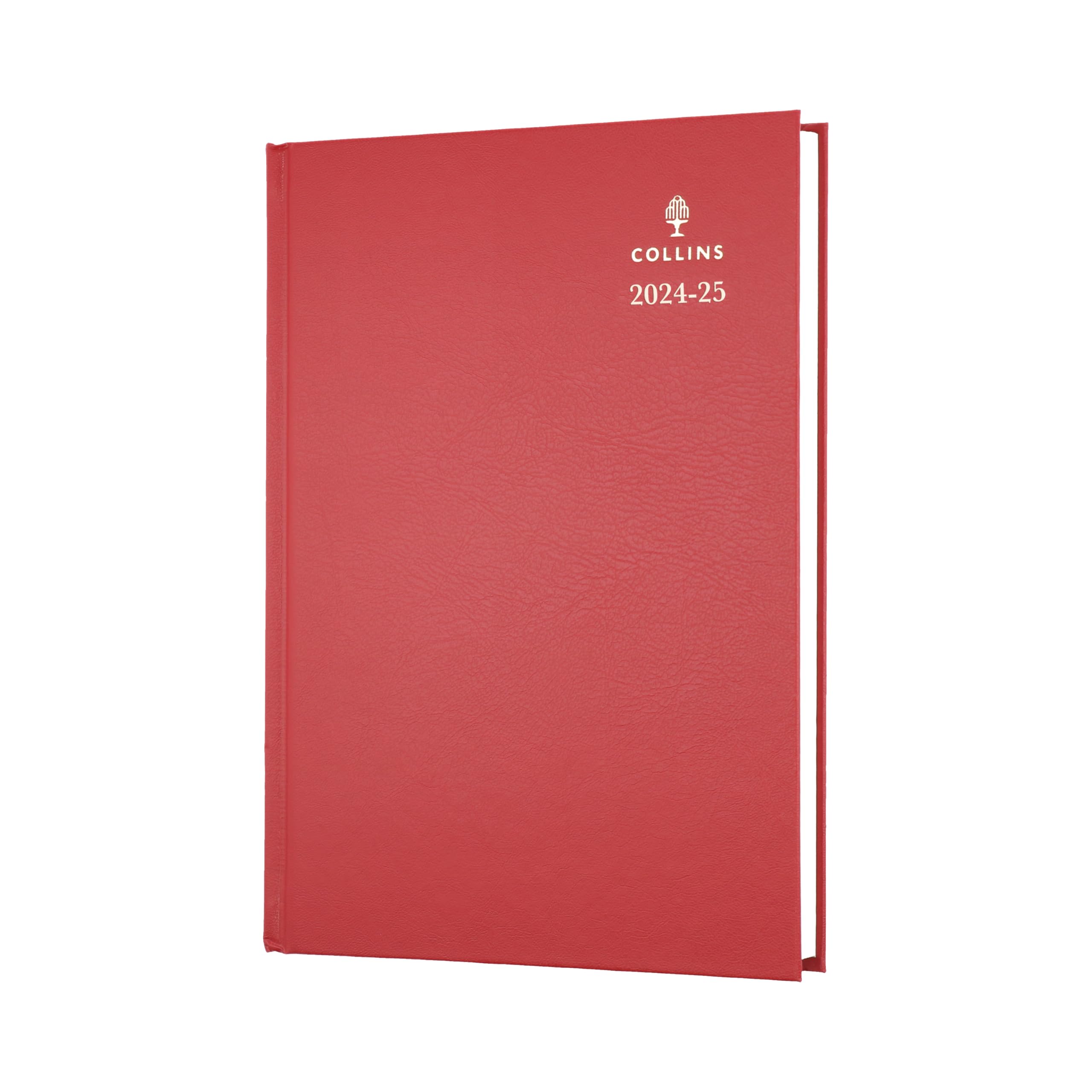 Collins Standard Desk Mid Year Diary Planner A5 Day To A Page Academic Year 2024-25 (Appointments) FSC Paper - Red - Daily Journal for Students, Teachers - 52M.15-2425 - July 2024 to July 2025
