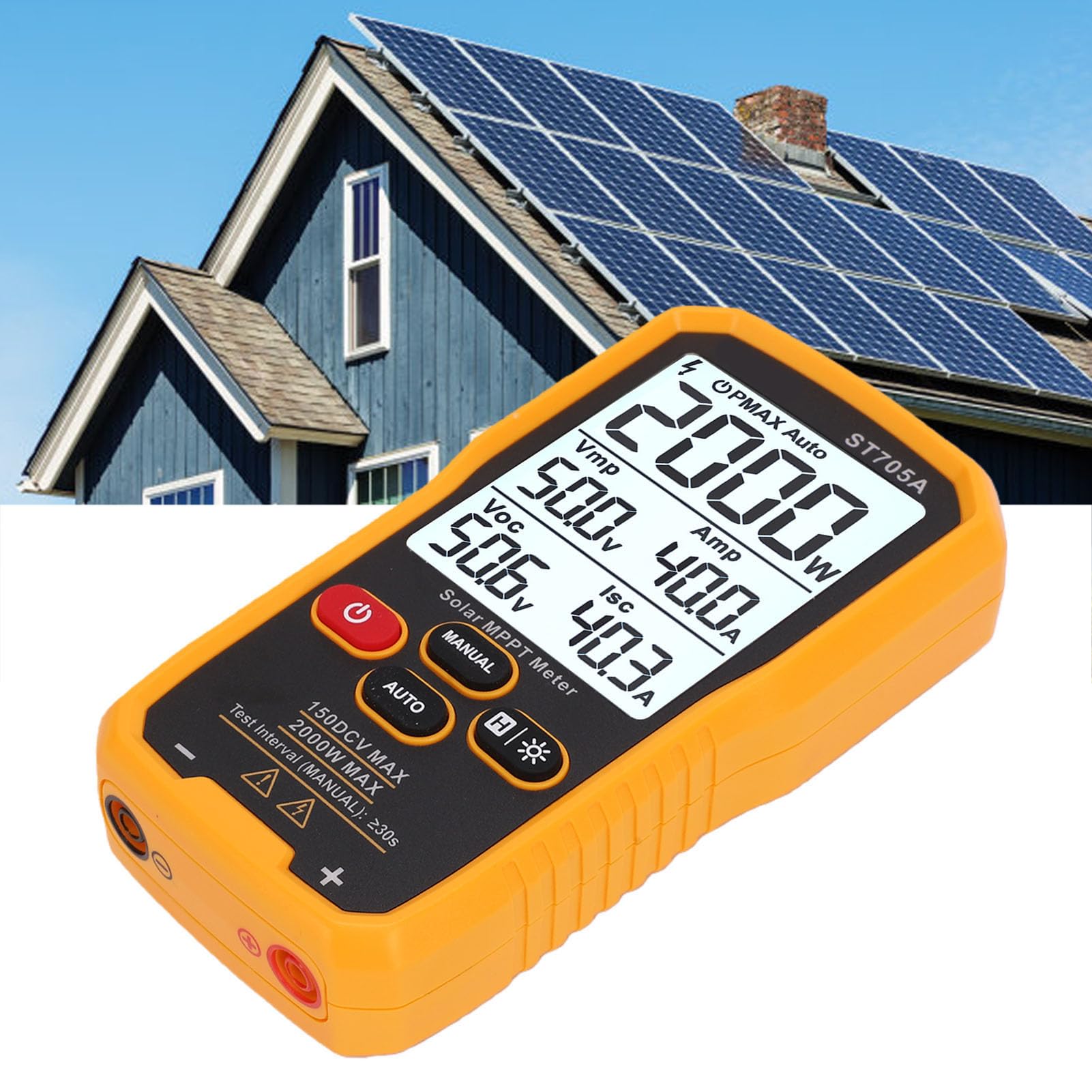Eujgoov Tester Paneli Słonecznych MPPT 2000 W. Miernik Mocy