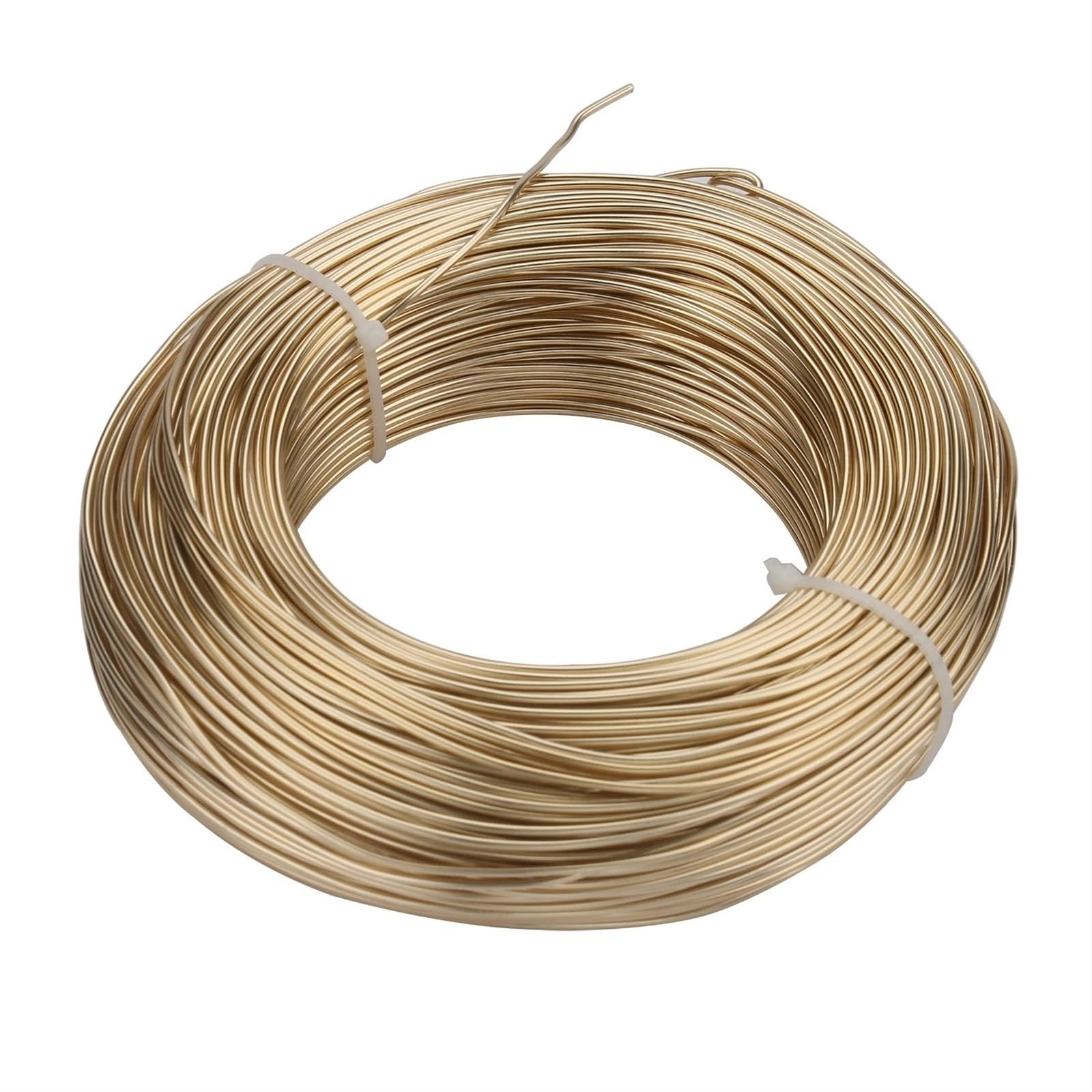 Alambre de aluminio de acabado Rose Gold de 1.2mm para bisutería fina de alta resistencia
