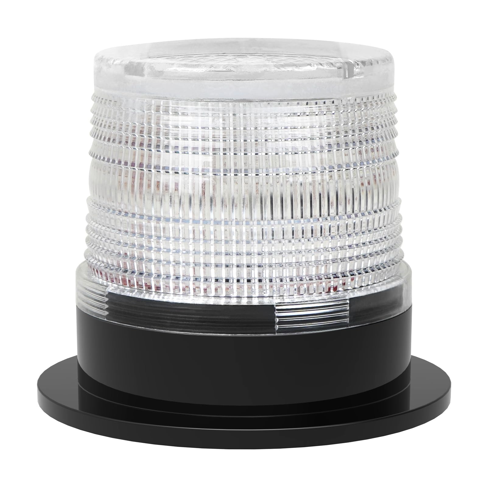 Aolyty Solar Strobe Warning Light, Magnetic Base, White LED Caution Light