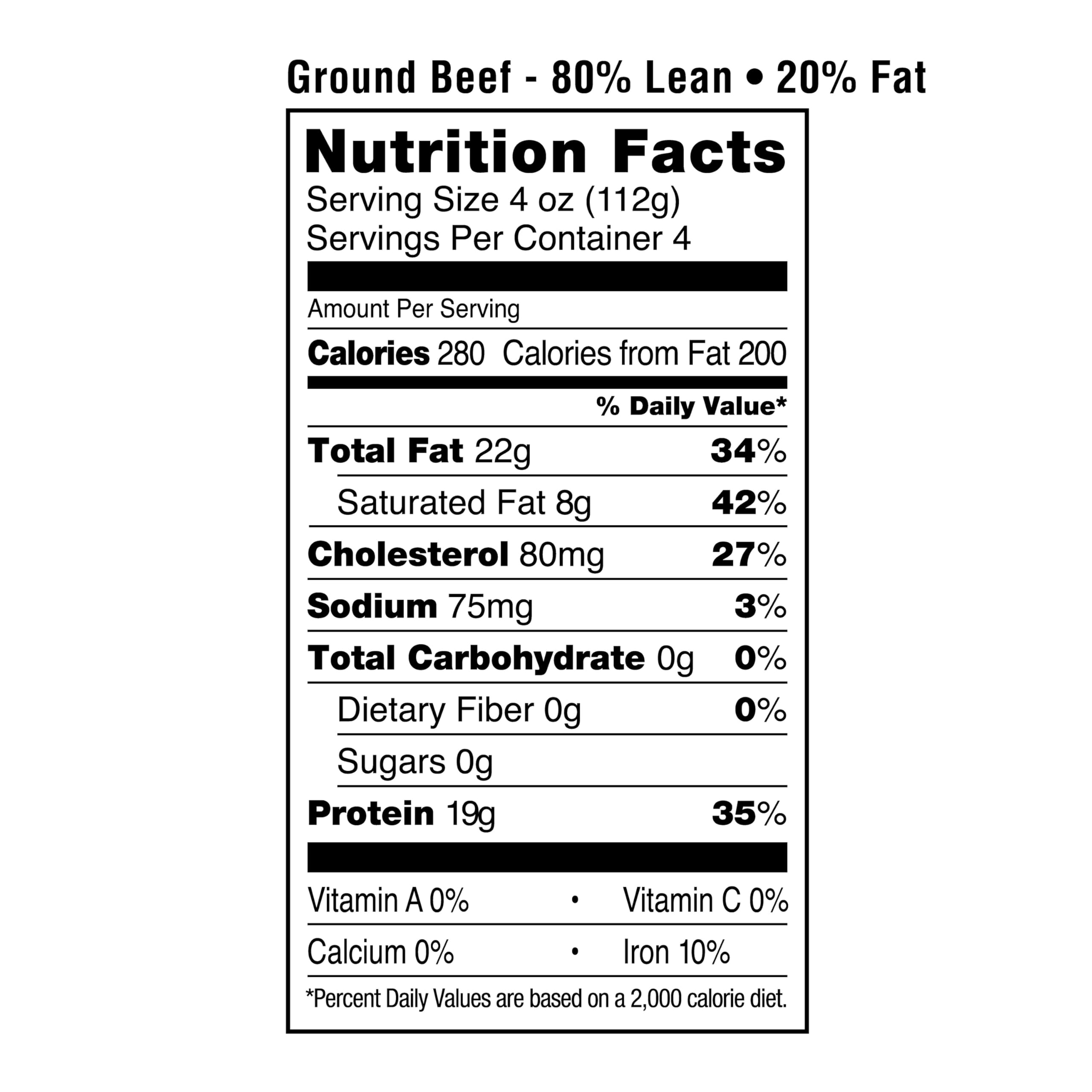 Amazon Grocery Ground Beef 80 Lean 20 Fat 1 lb Previously Fresh Brand Packaging May Vary — view 5