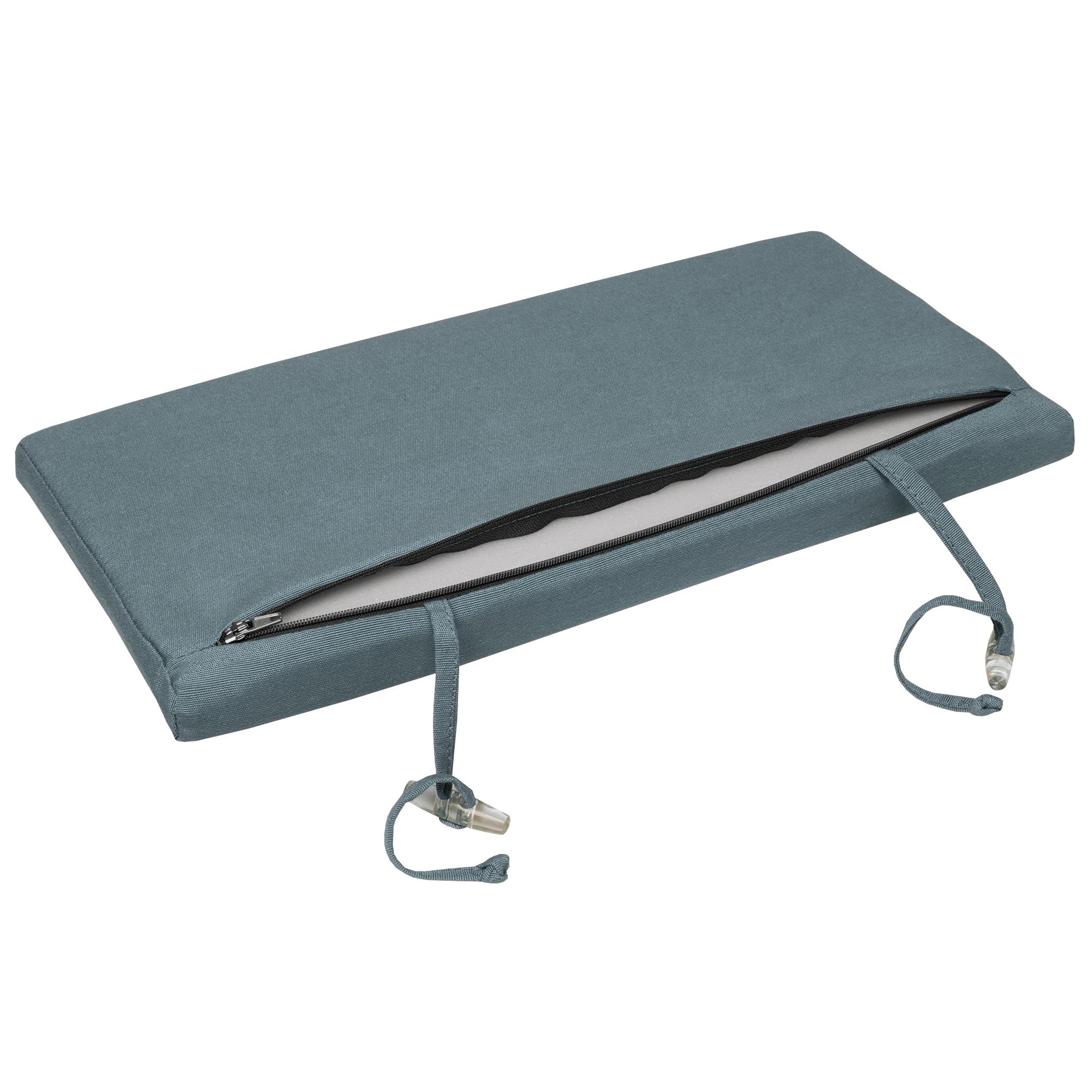 Beautissu 2x Cuscino per Sdraio da Esterno 200x60x5 cm Loft RL – Cuscino Sdraio da Giardino Sfoderabile Imbottito per Sedie e Lettini Prendisole – Blu Tortora