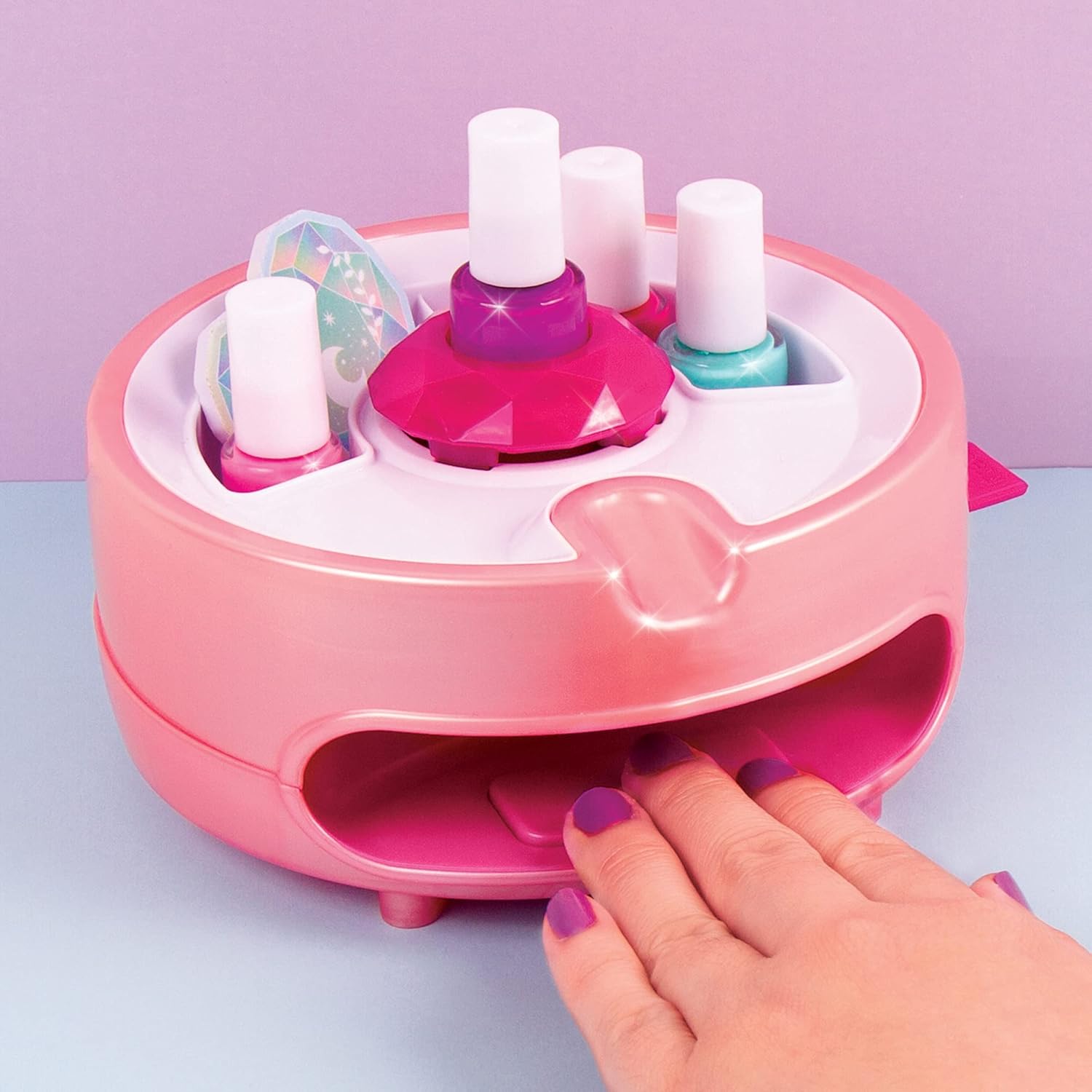 Make It Real - Color Fusion Light Up Nail Dryer - Kids Manicure Kit with Dryer - Nail Polish Set for Girls & Teens - Includes 4 Nail Polish Colors, Nail Dryer, Nail File, & Cuticle Pusher - Ages 8+ - Image 7