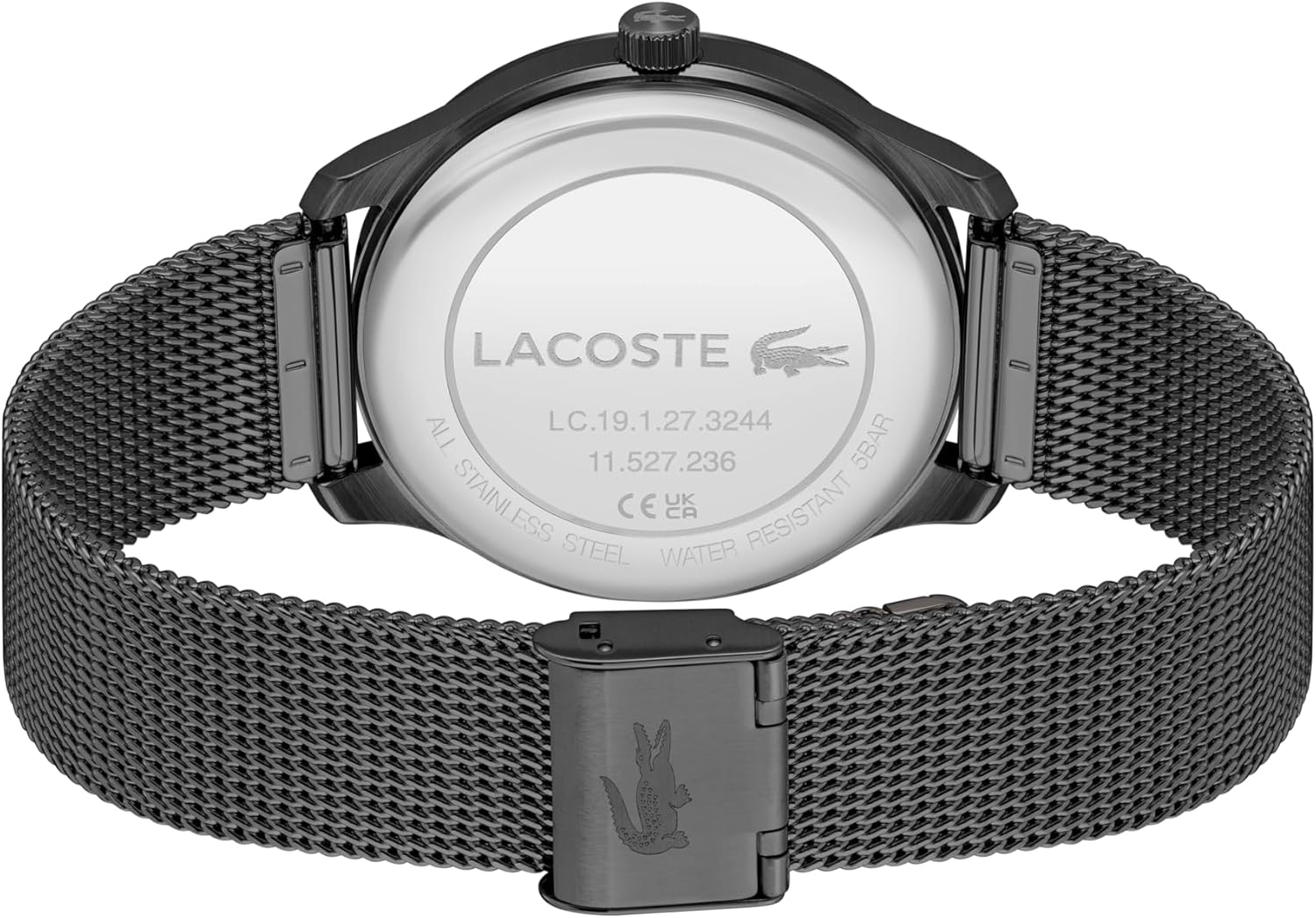 Lacoste Lisbon Men’s Quartz Watch - Three-Hand Sunray Dial with Stick Indexes, Polished Case, Crocodile Logo - Modern, Classic Timepiece - Gift for Him 42mm - Image 4
