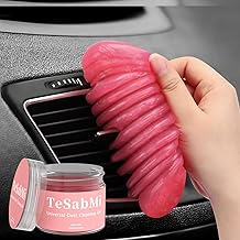 TeSabMi Car Cleaning Gel Car Cleaning Putty Car Putty Car Interior Cleaner Car Slime Car Detailing Kit Car Accessories Gifts for Men Women Stocking Stuffers Pink