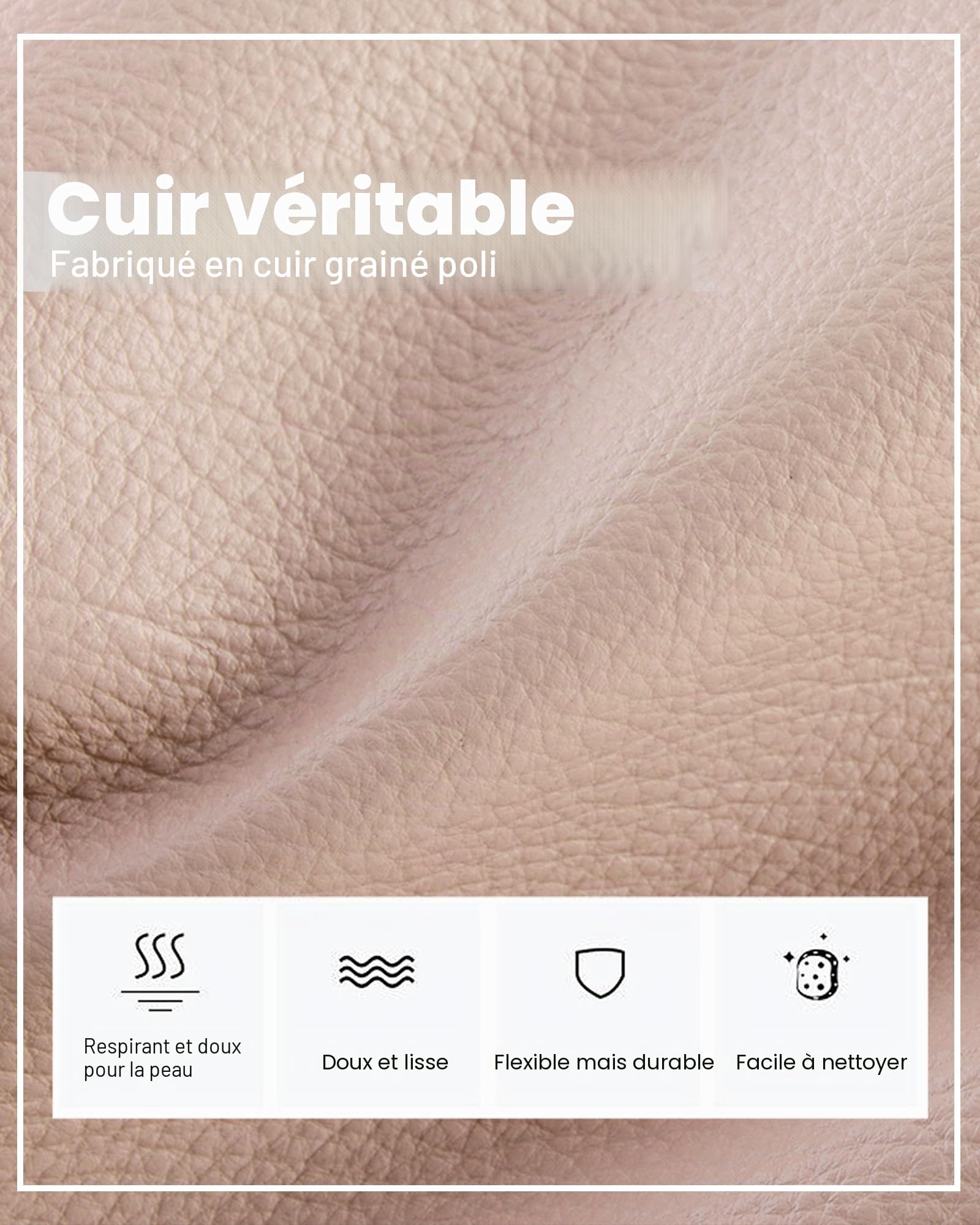 befen Sacs à Bandoulière en Cuir Véritable de Blocage RFID pour Femme, Petit Sac à Bandoulière pour Téléphone Portable, Besace Sacoche Messenger Téléphone Portable avec Bandoulière Réglable