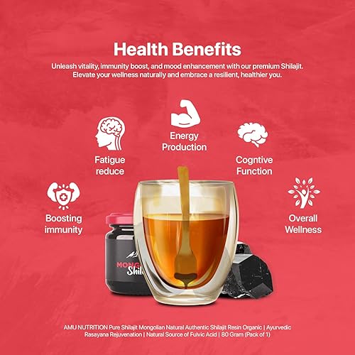 Miniatura 7 de AMU NUTRITION Shilajit Pure Himalayan Organic - Cosechado de Mongolia - Shilajit para hombres - Fuente natural de minerales traza de ácido fúlvico -