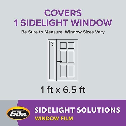 Miniatura 6 de Gila Persianas de imitación de diamante para entrada, película decorativa para ventana, de adherencia estática, 1 pie x 6.5 pies (12 pulgadas x 78