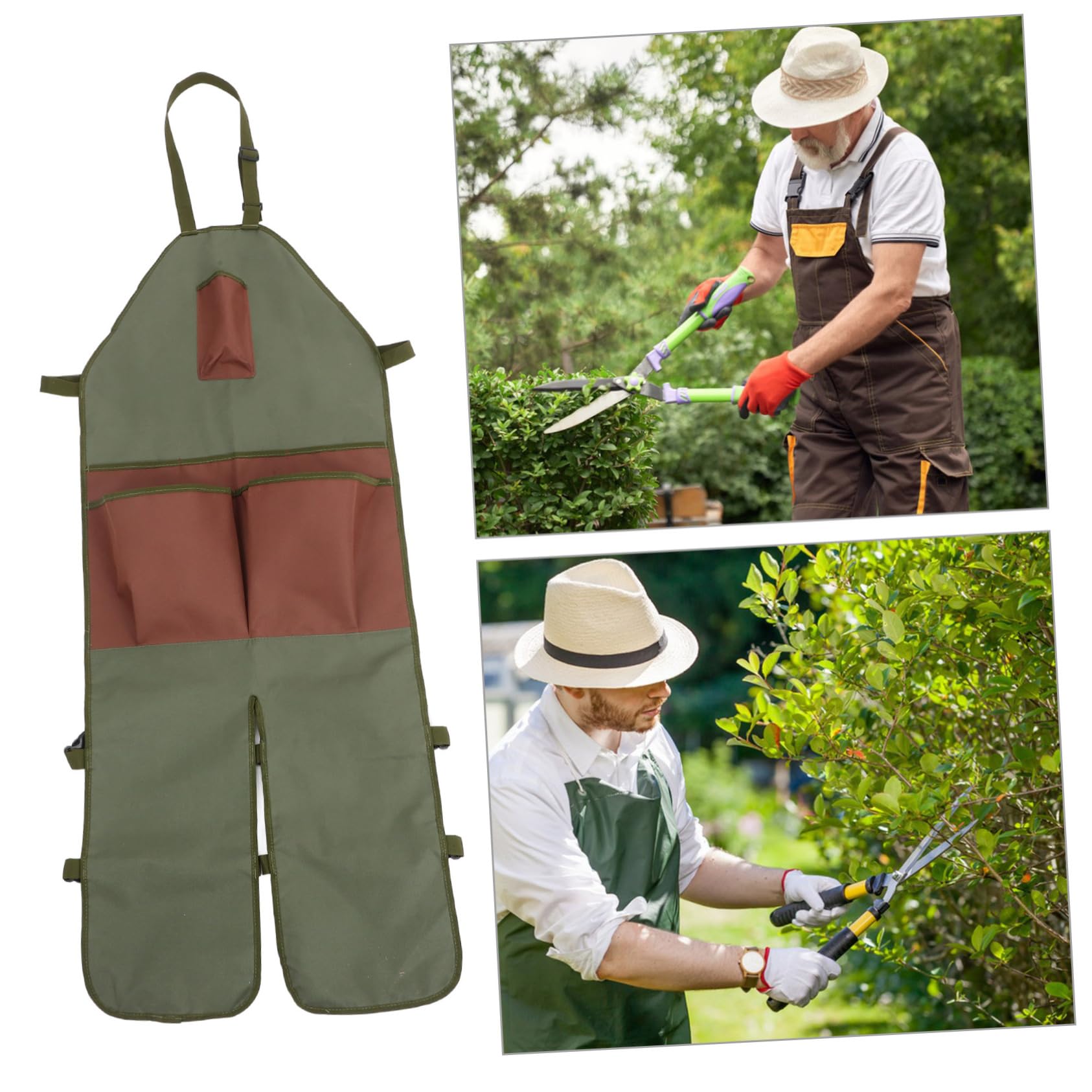 Happyyami Grembiule Giardinaggio Estensibile Oxford Con Pockets Protezione Per e Accessorio Per Potatura e