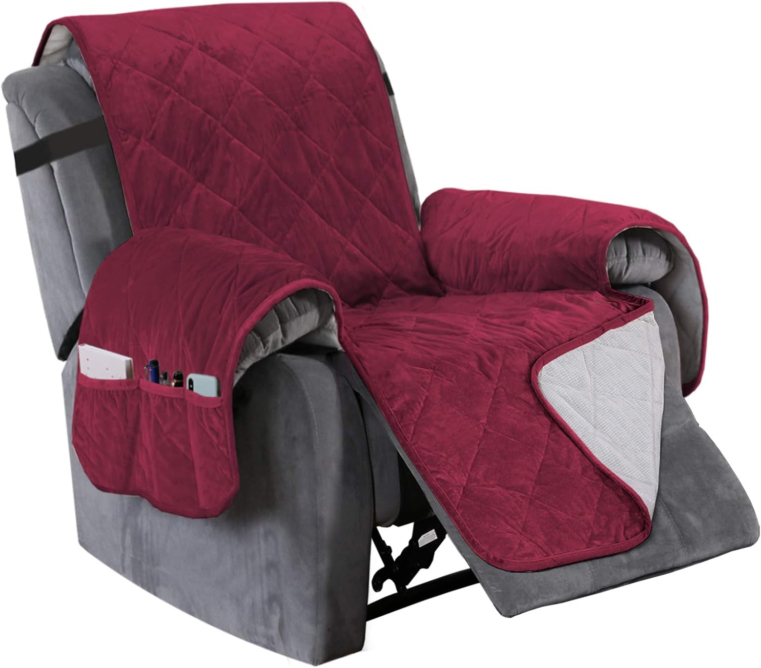 Turquoize Velvet Recliner Cover Recliner Chair Covers Quilted Recliner Covers For