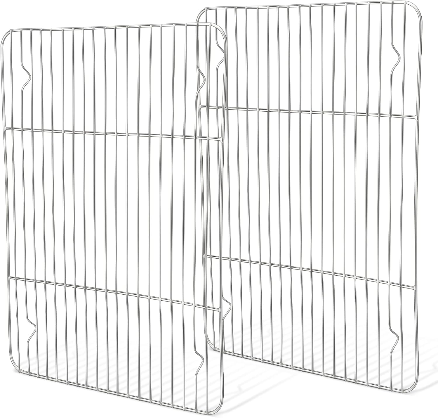HaWare Cooling Rack Set of 2, Stainless Steel Wire Grill Rack for Oven Cooking Roasting Drying, 29.8 x 22.9 x 1.5cm, Baking Tray Rack for Cake/Meat/Cookie, Healthy & Dishwasher Safe HaWare Cooling Rack Set of 2, Stainless Steel Wire Grill Rack for Oven Cooking Roasting Drying, 29.8 x 22.9 x 1.5cm, Baking Tray Rack for Cake/Meat/Cookie, Healthy & Dishwasher Safe
