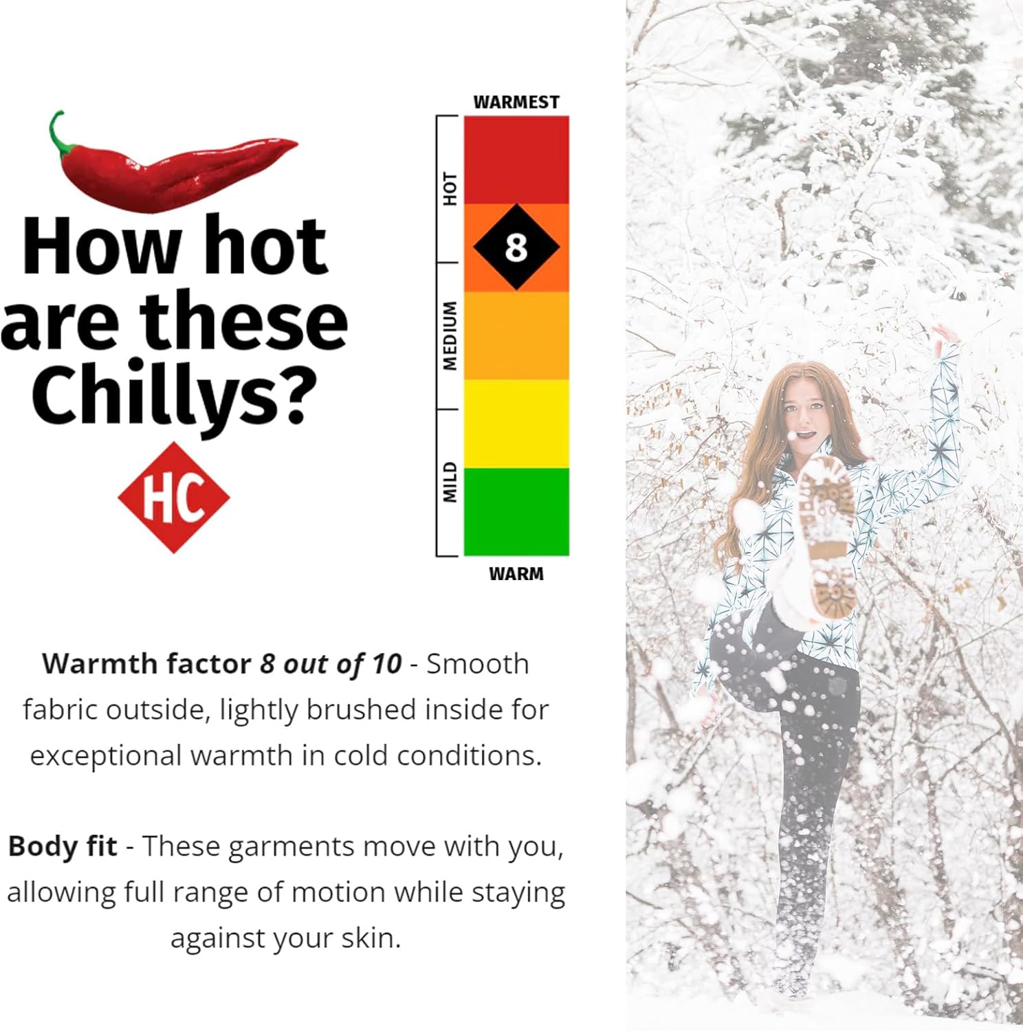 Hot Chillys Women's Micro-Elite Chamois Ankle Tights | Midweight Warm Quick-Drying Body Fit Long Thermal Underwear Bottoms - Image 4