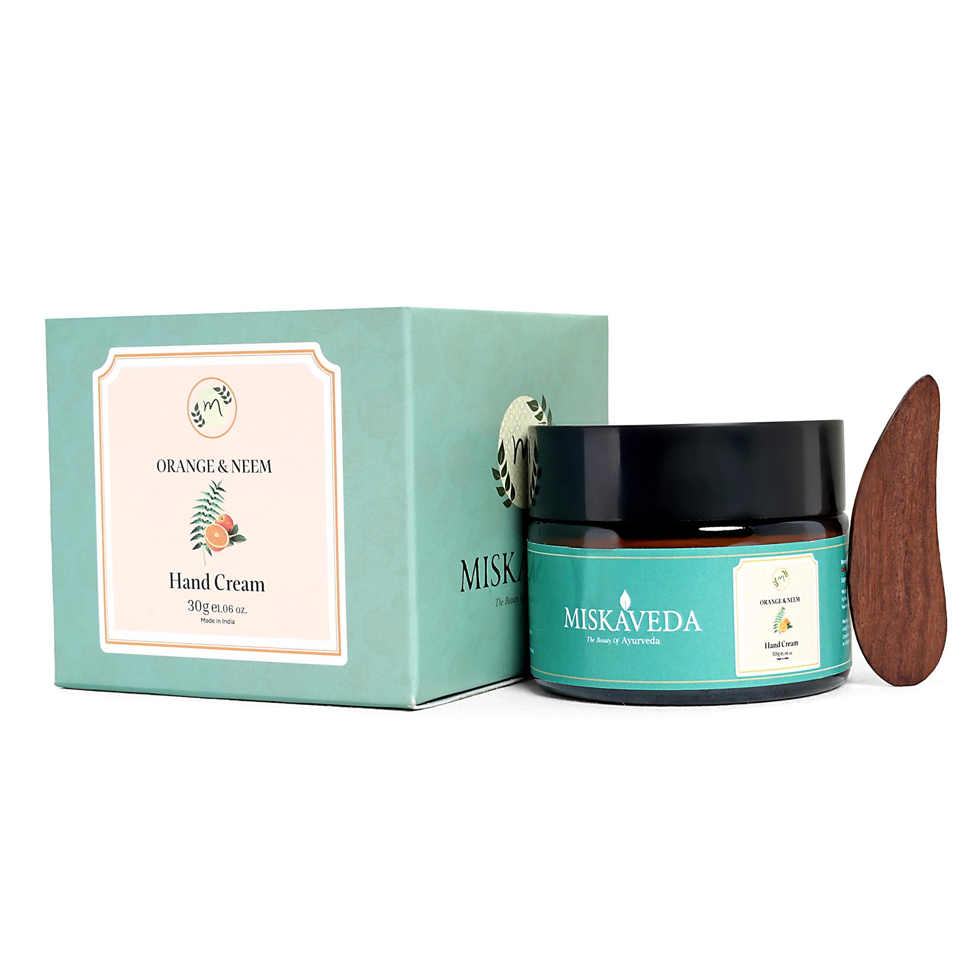Orange & Neem Hand Cream, Ayurvedic, with Aloe Vera and Neem Leaf Extract, 30g-picture-45
